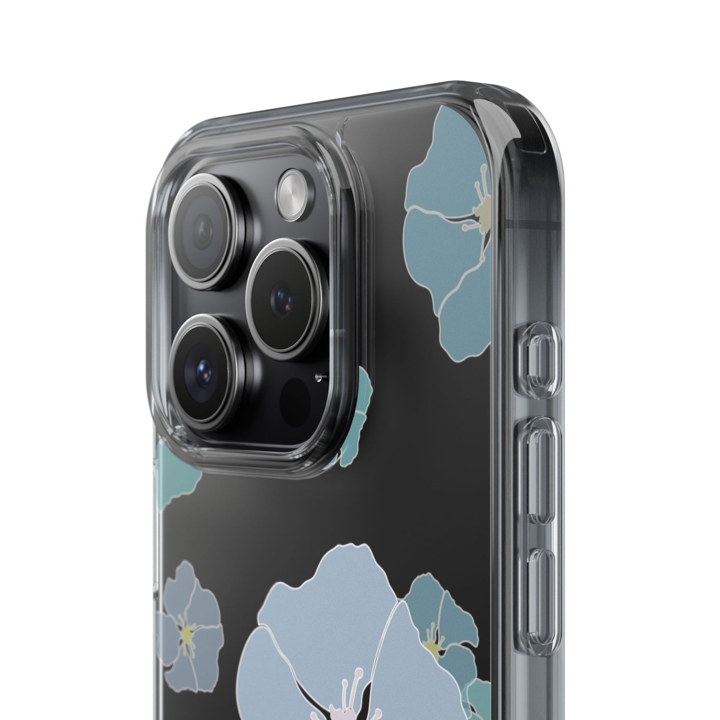 Ilima Flowers Blue CLEAR Case