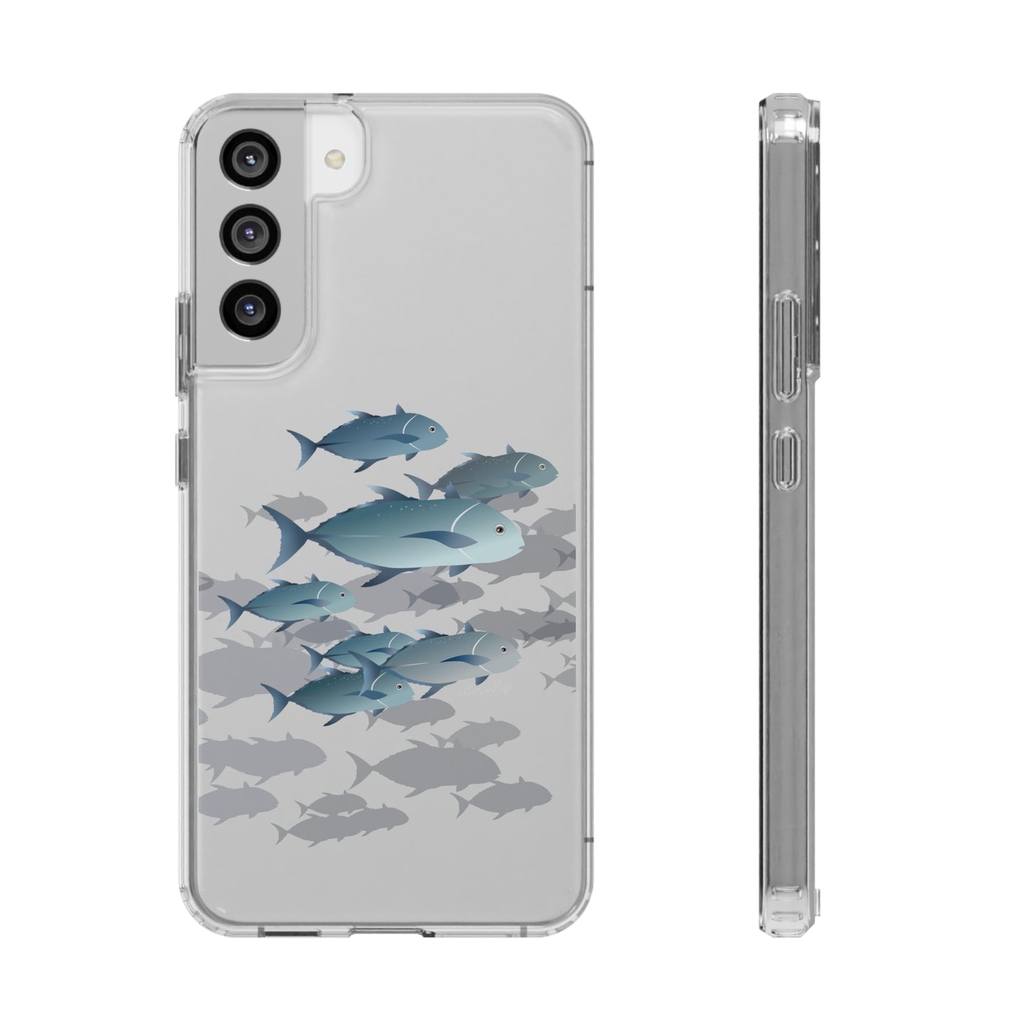 Ulua, Blue Trevally Fish CLEAR Case