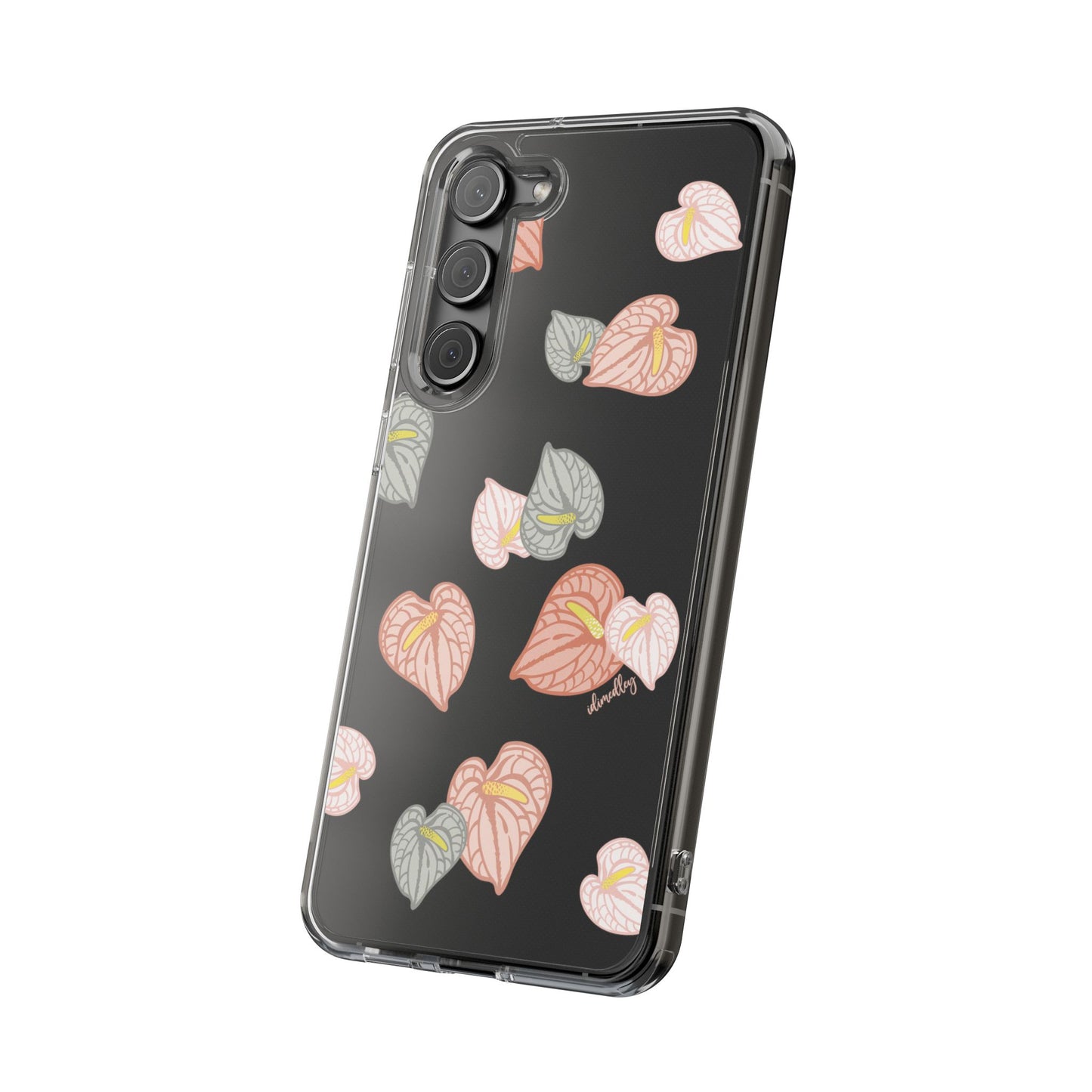 Anthuriums Abound in Papaya Sunset CLEAR Case