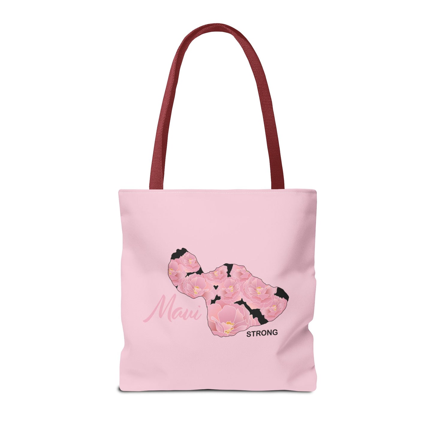 Tote bag- Maui Strong Lokelani Island Pink and Black, Proceeds Donated for Lahaina Wildfire Relief