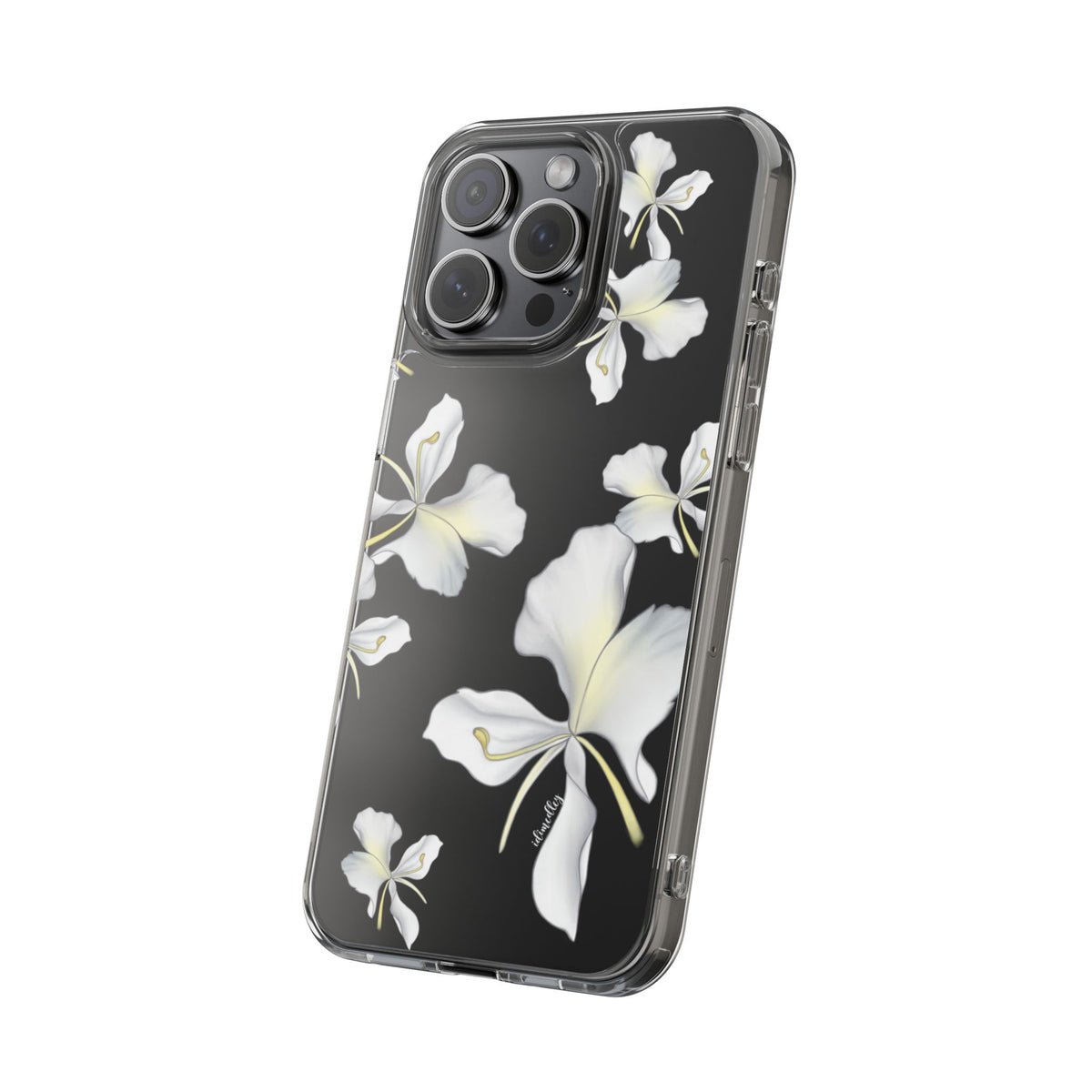 Awapuhi Butterfly Ginger Falling Flowers CLEAR Case