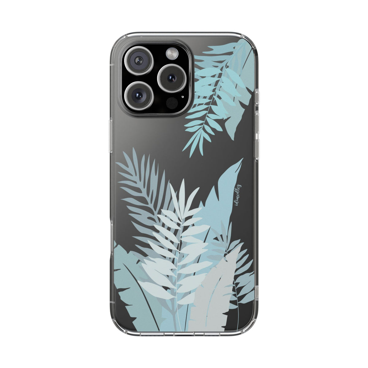 Whispering Leaves (Blue) CLEAR Case