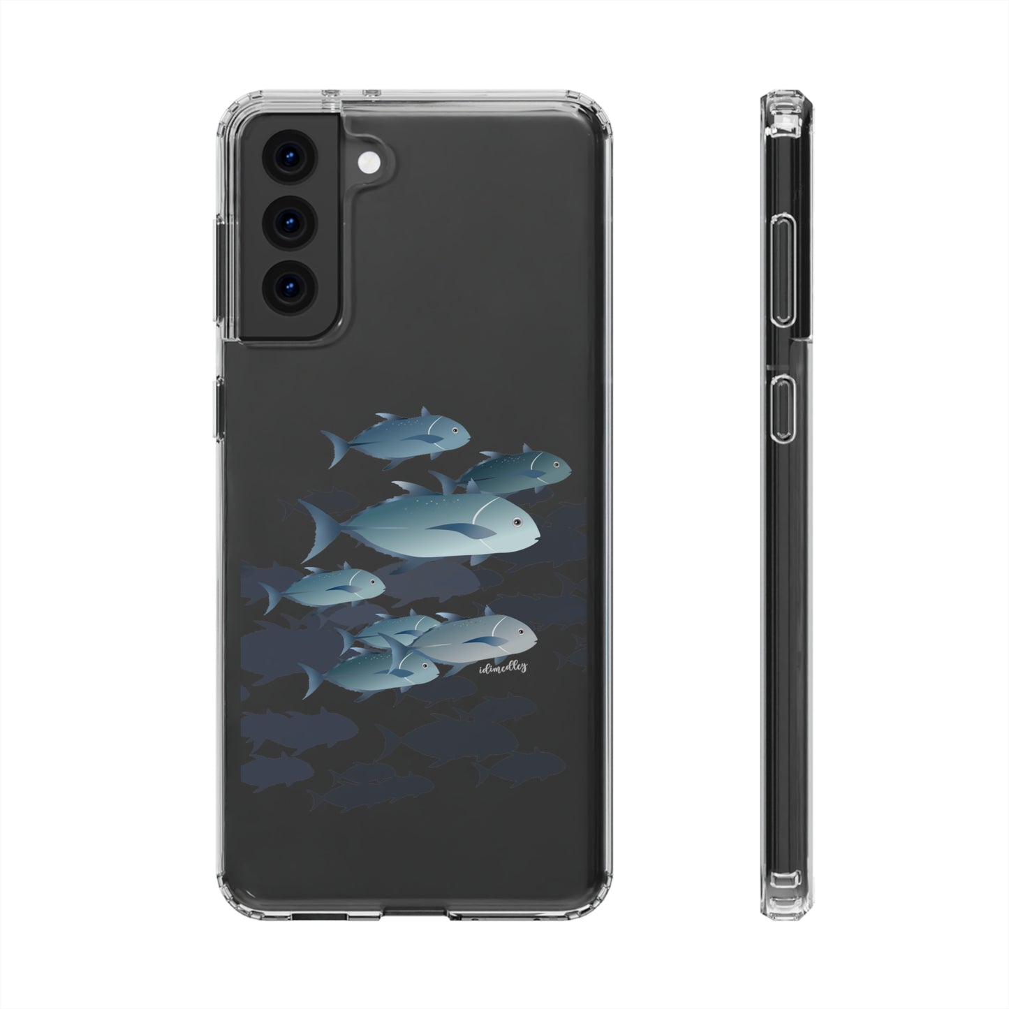 Ulua, Blue Trevally Fish CLEAR Case