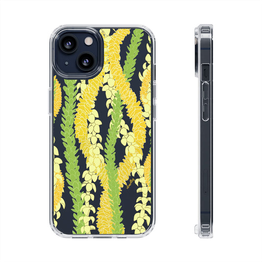 Triple Strand Ilima, Pakalana and Puakenikeni Lei CLEAR Case