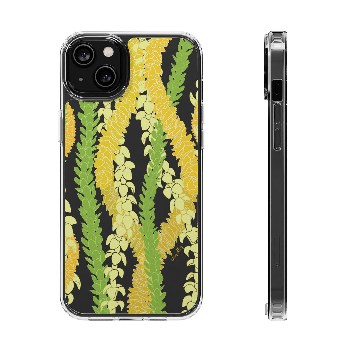 Triple Strand Ilima, Pakalana and Puakenikeni Lei CLEAR Case