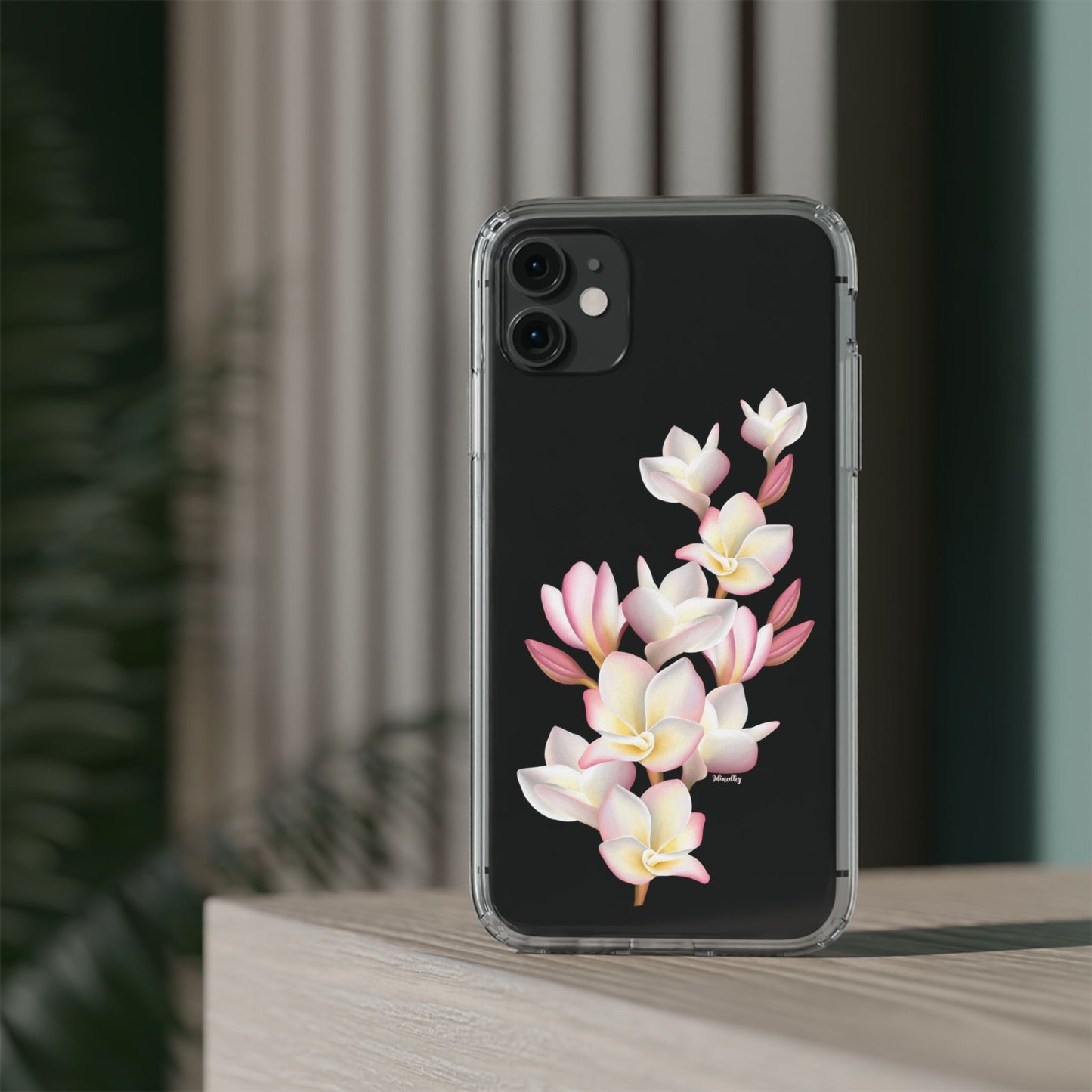 Pink Plumeria Cluster CLEAR Case