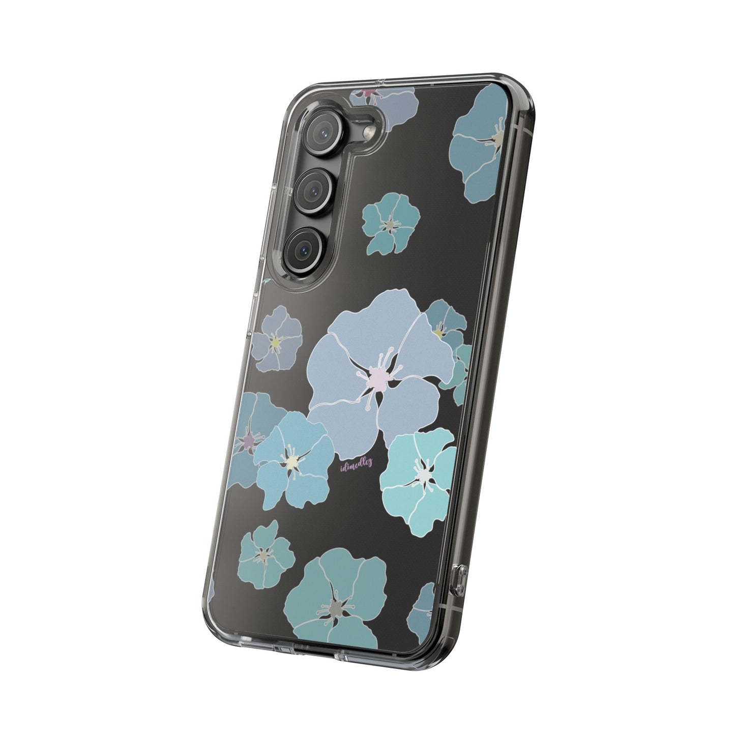 Ilima Flowers Blue CLEAR Case