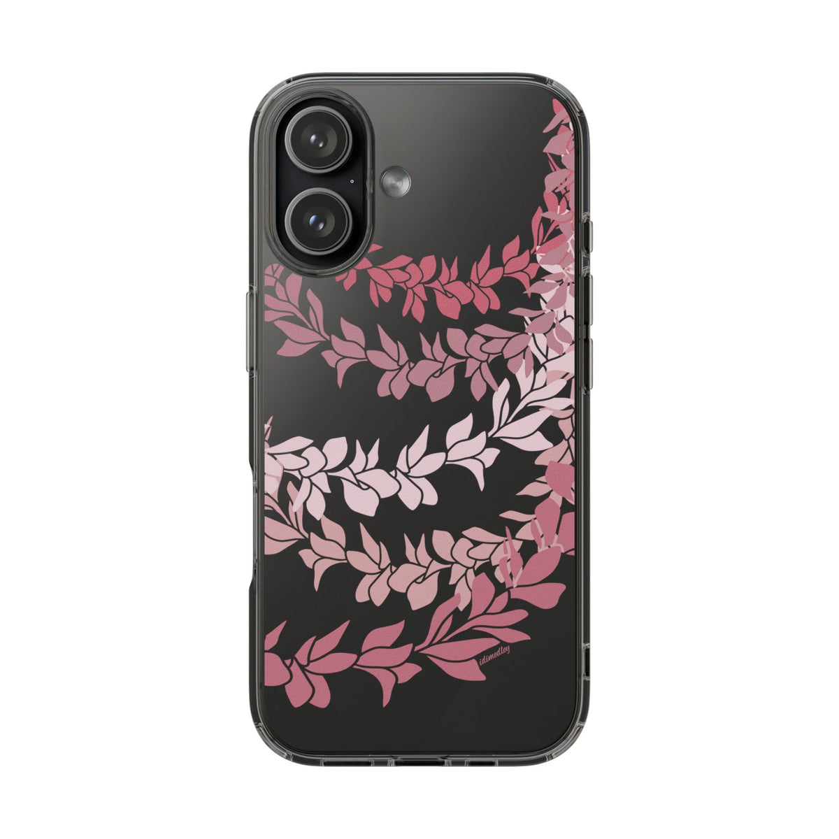 Plumeria Lei in Color Me Pinks CLEAR Case