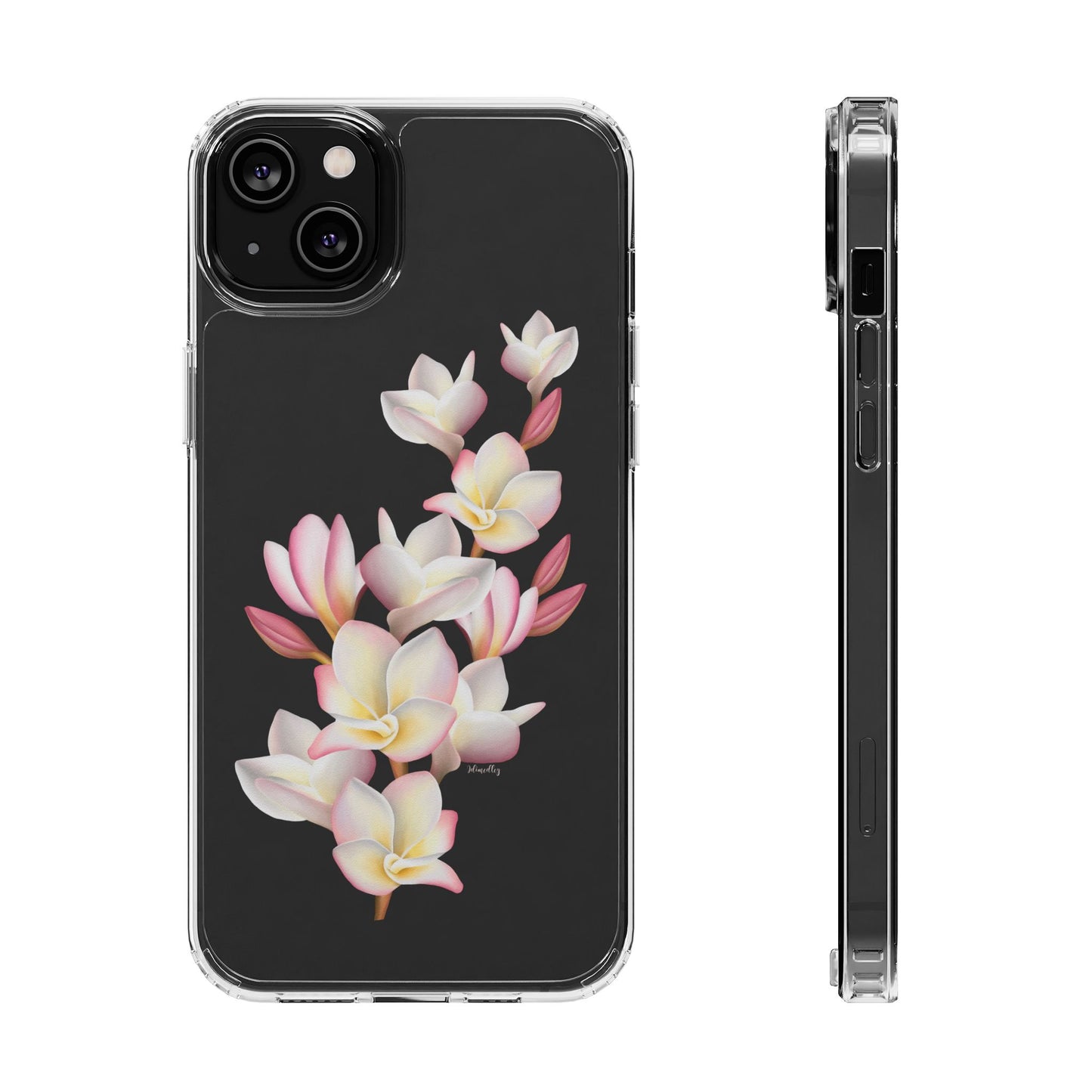 Pink Plumeria Cluster CLEAR Case