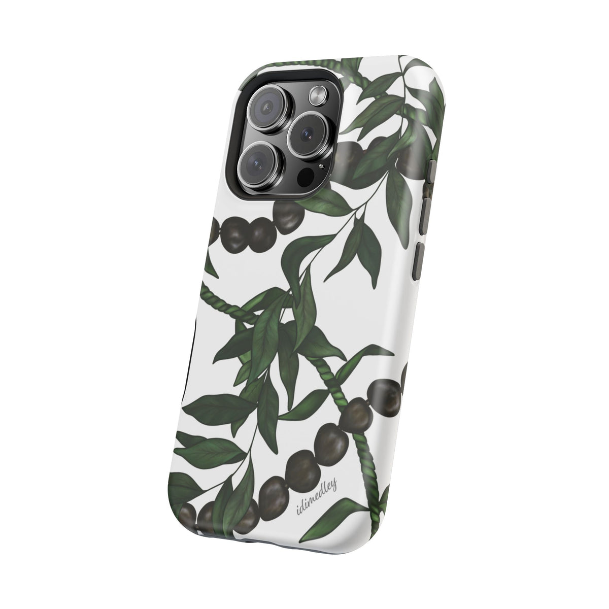 Kukui Nut, Maile, Ti Leaf Lei (White), MAGSAFE