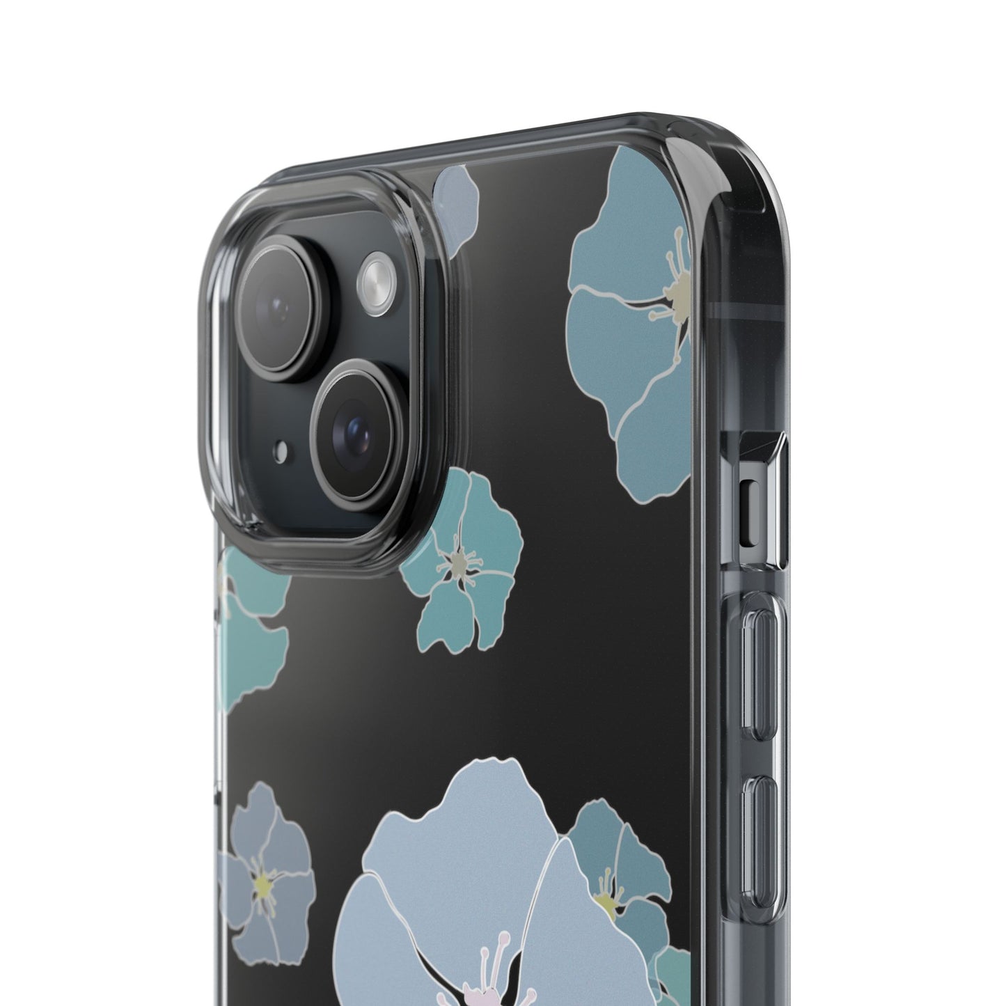 Ilima Flowers Blue CLEAR Case