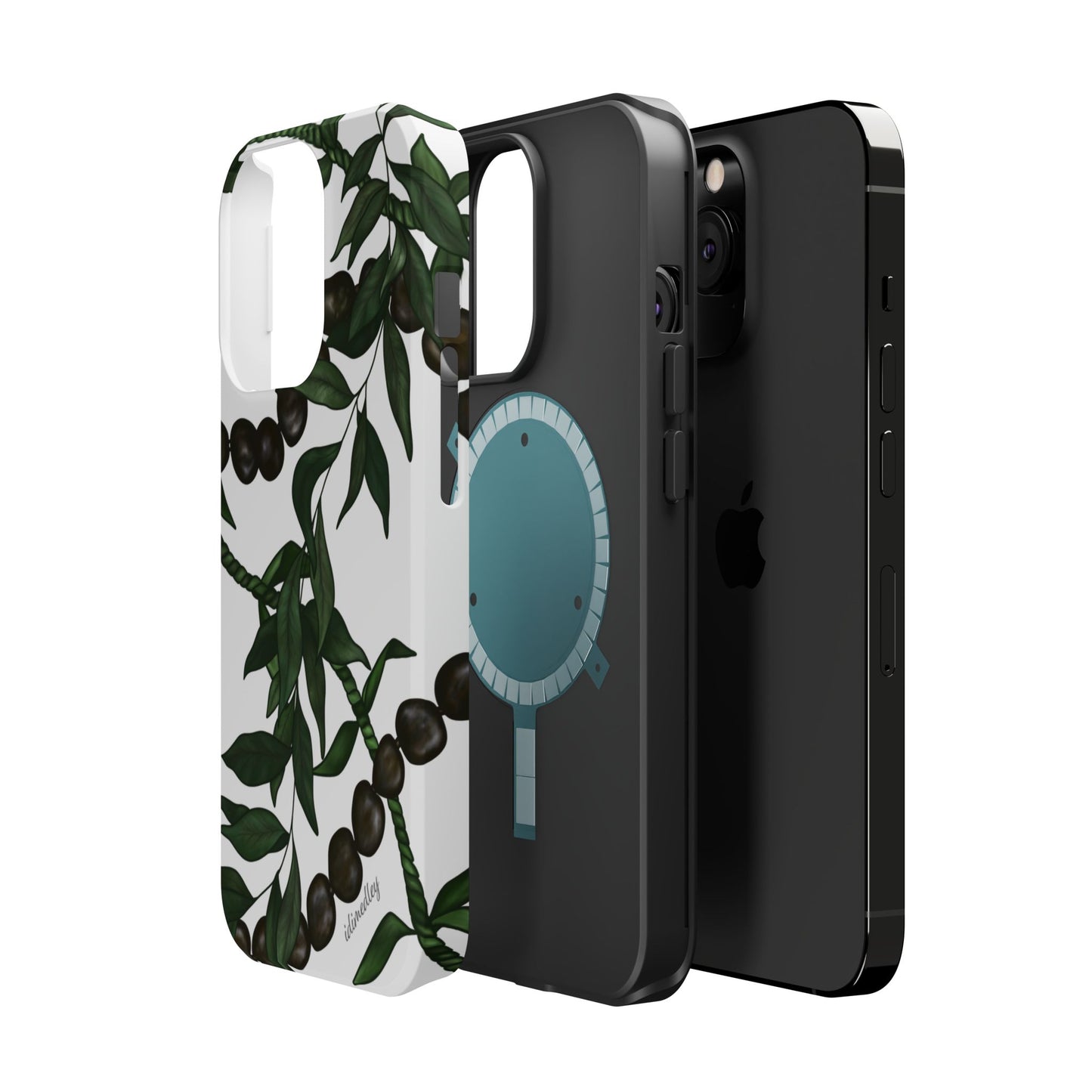 Kukui Nut, Maile, Ti Leaf Lei (White), MagSafe