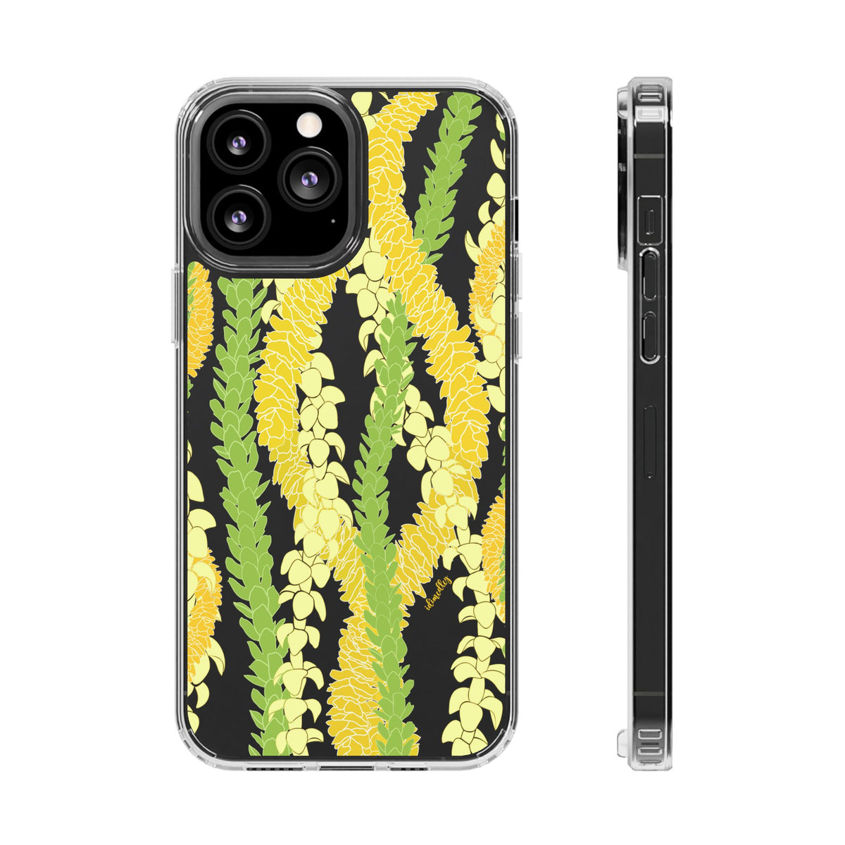 Triple Strand Ilima, Pakalana and Puakenikeni Lei CLEAR Case