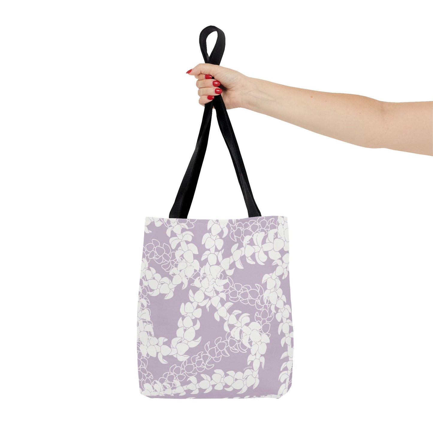 Tote Bag- Puakenikeni Lei (Pinky Periwinkle)