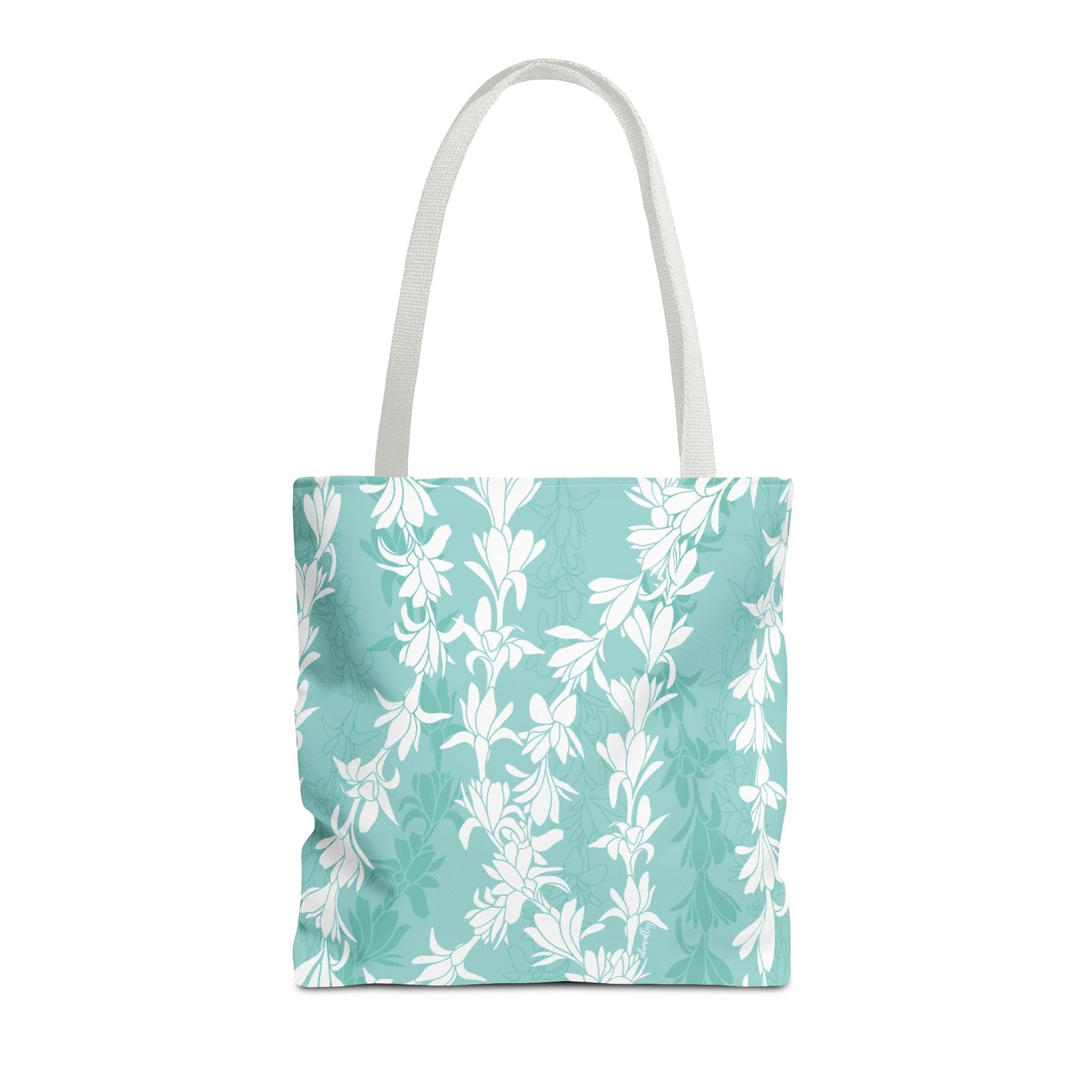 Tote bag- Tuberoses for Nohea (Seafoam)