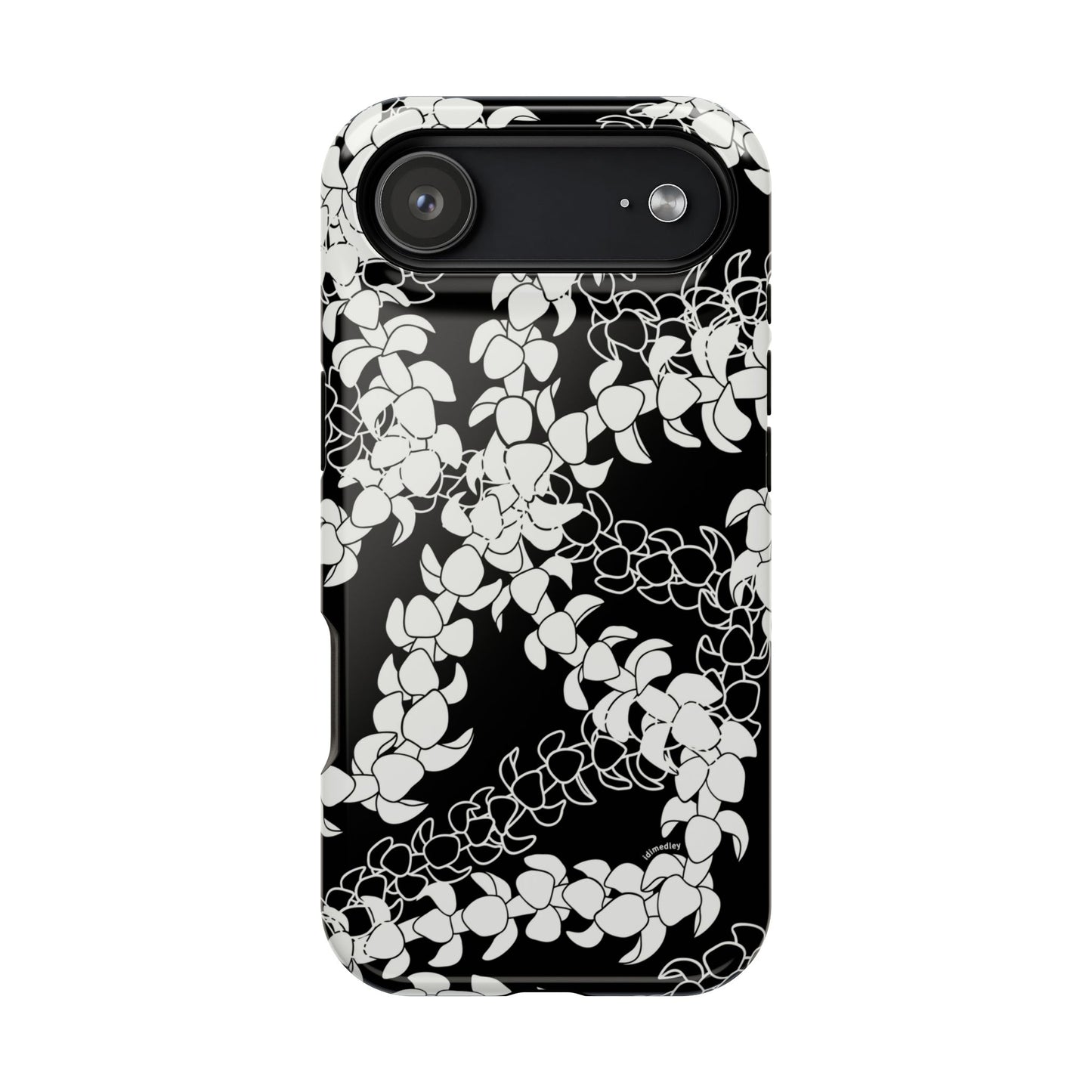 Puakenikeni Curvilinear Lei (Black)