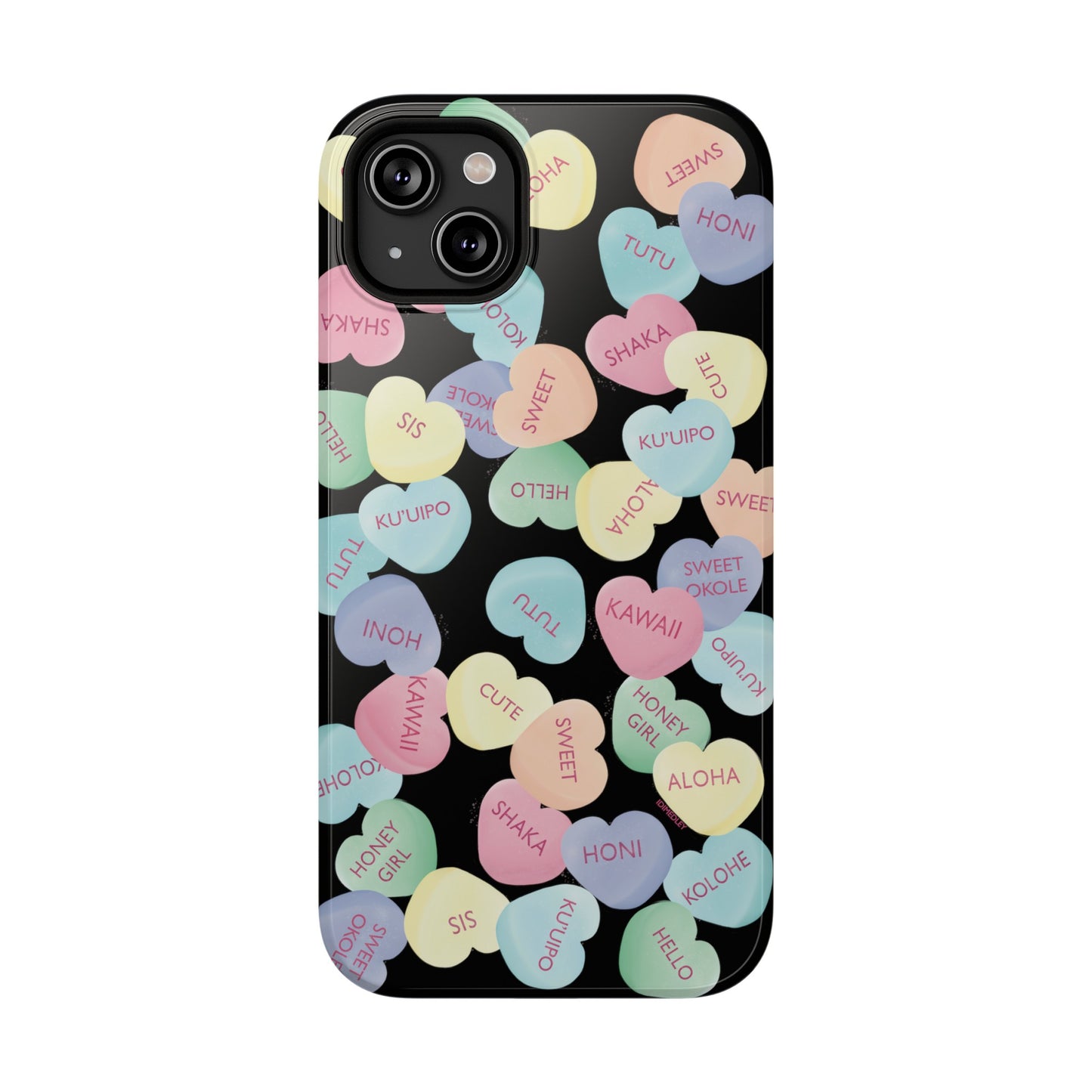 Candy Conversation Hearts Hawaii Style (Black)