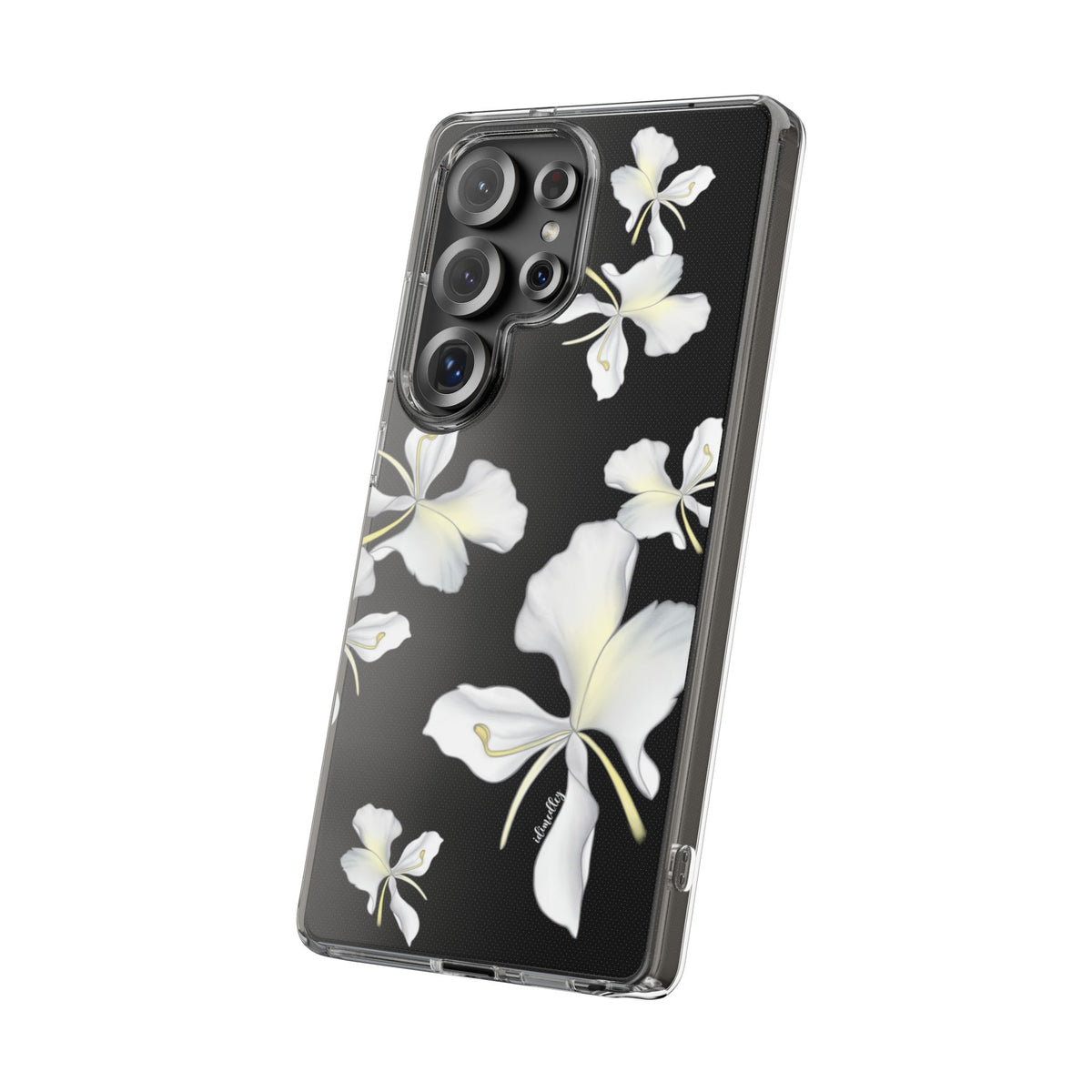 Awapuhi Butterfly Ginger Falling Flowers CLEAR Case