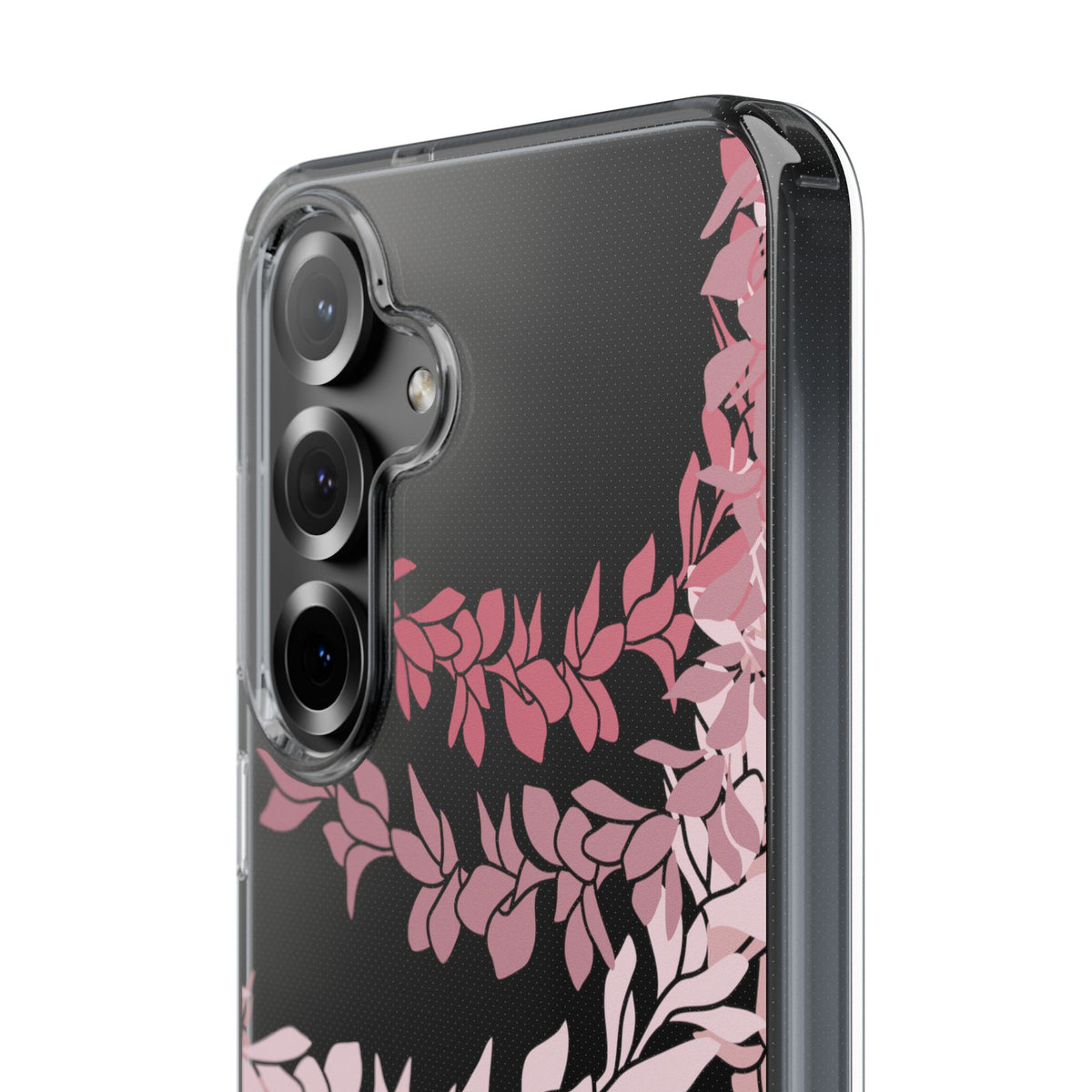 Plumeria Lei in Color Me Pinks CLEAR Case