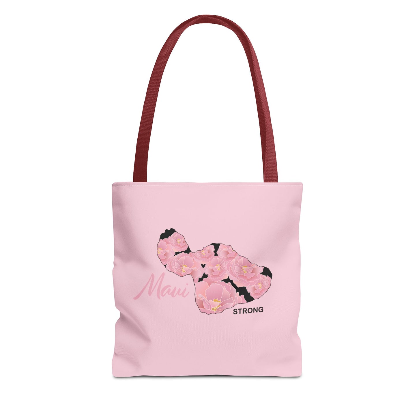 Tote bag- Maui Strong Lokelani Island Pink and Black, Proceeds Donated for Lahaina Wildfire Relief