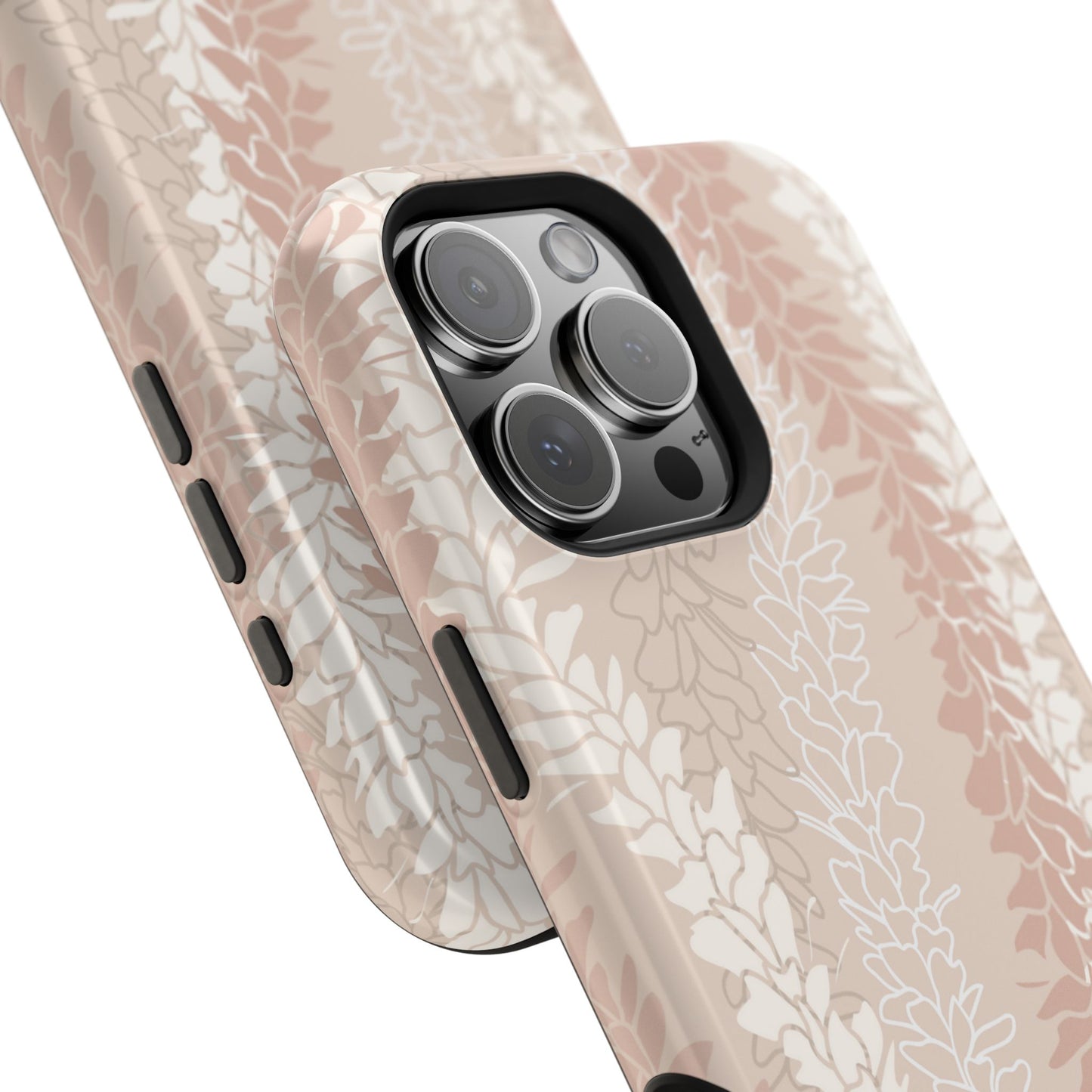 White Ginger Lei Kisses in Peach, MAGSAFE