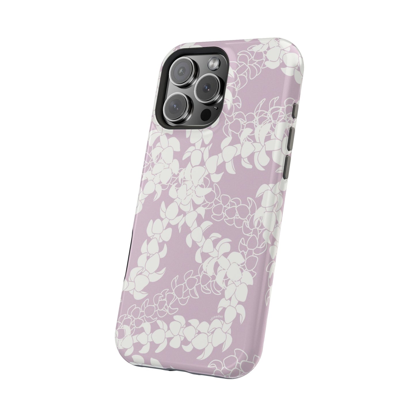 Puakenikeni Curvilinear Lei (Pinky Periwinkle), MAGSAFE