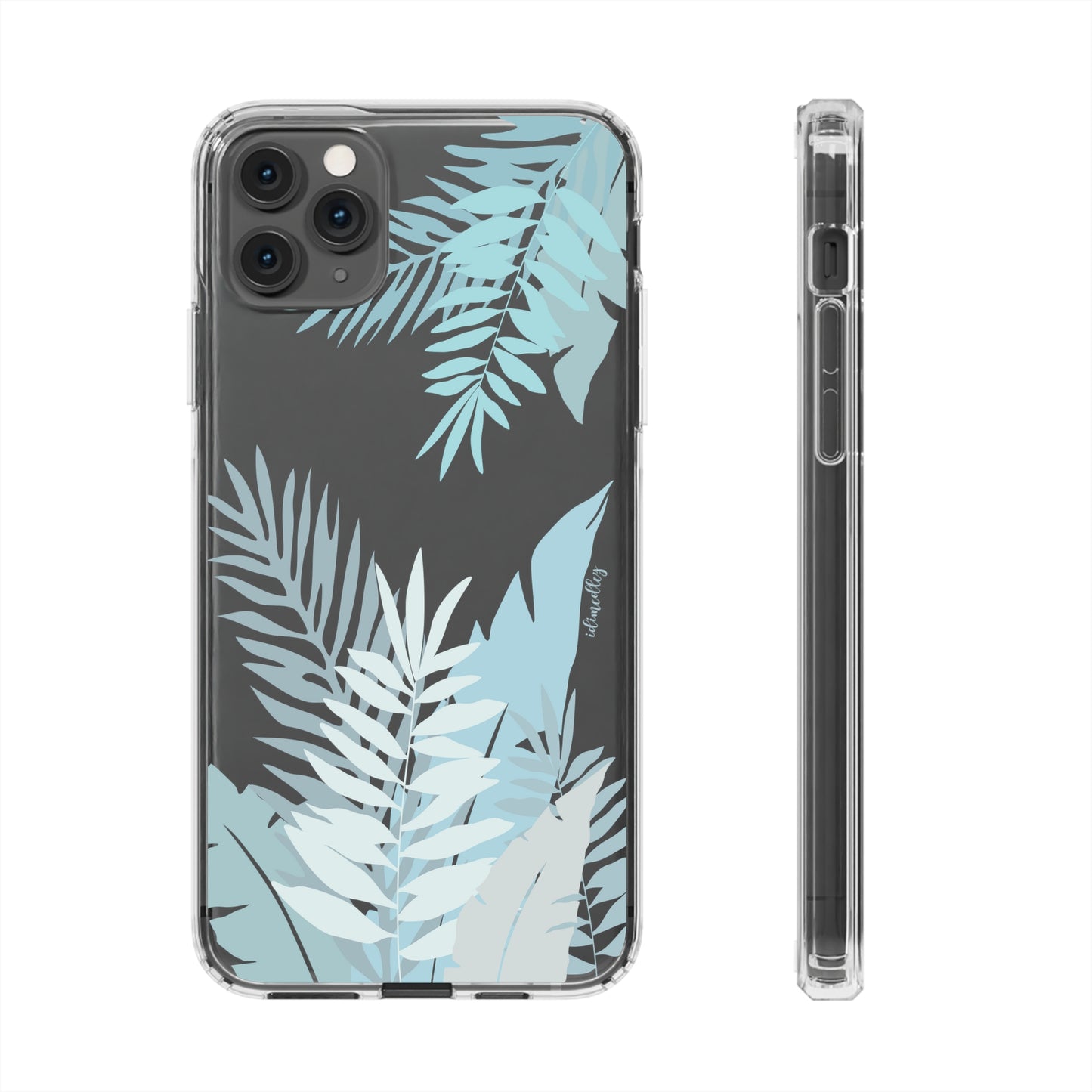 Whispering Leaves (Blue) CLEAR Case