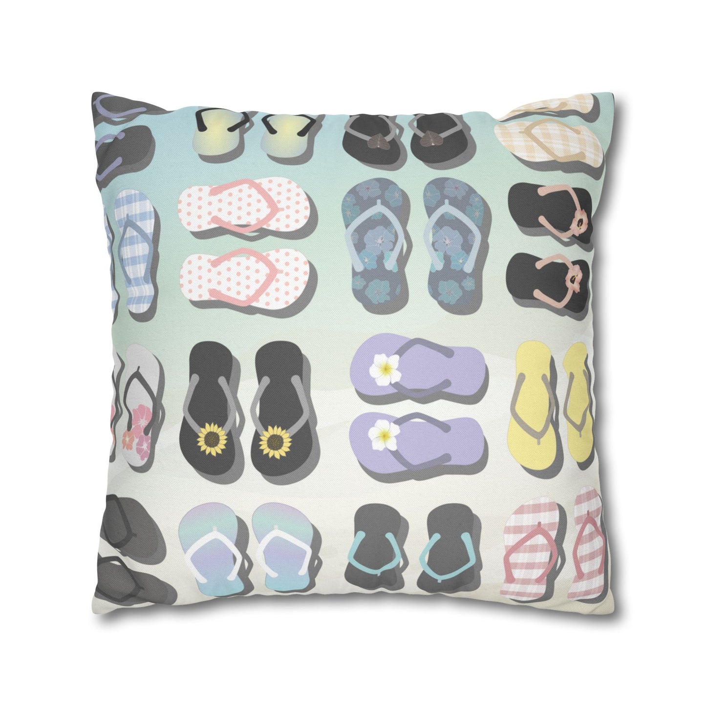 Throw Pillow Cover- Sandy Pua Toes in My Rubbah Slippahs