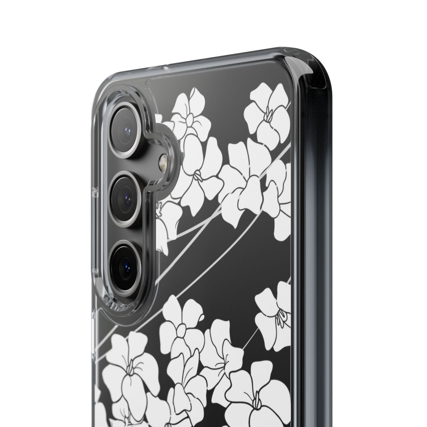 Puakenikeni En Face Flower Swirls CLEAR Case