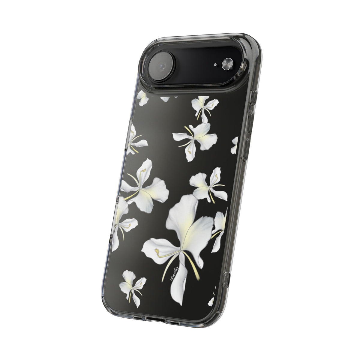 Awapuhi Butterfly Ginger Falling Flowers CLEAR Case