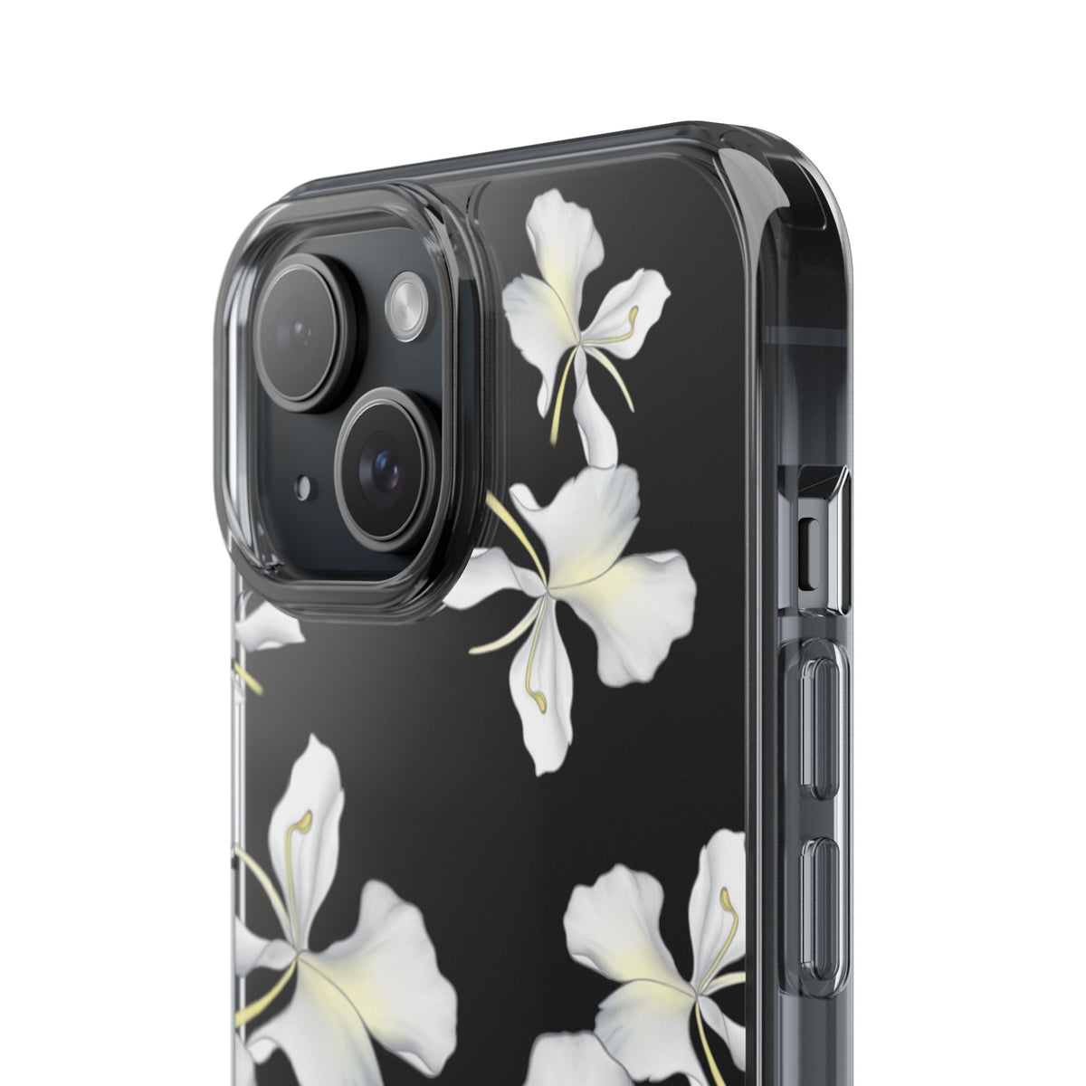 Awapuhi Butterfly Ginger Falling Flowers CLEAR Case