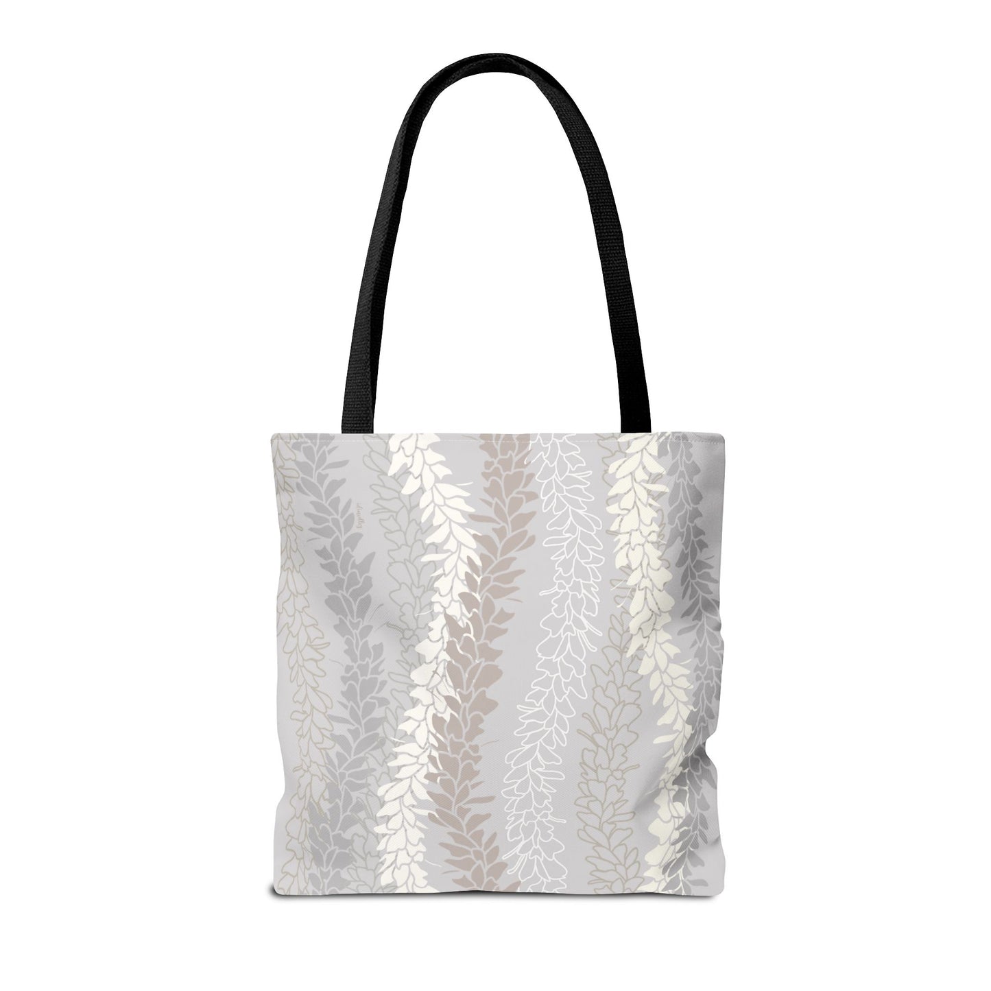 Tote bag- White Ginger Kisses in Gray