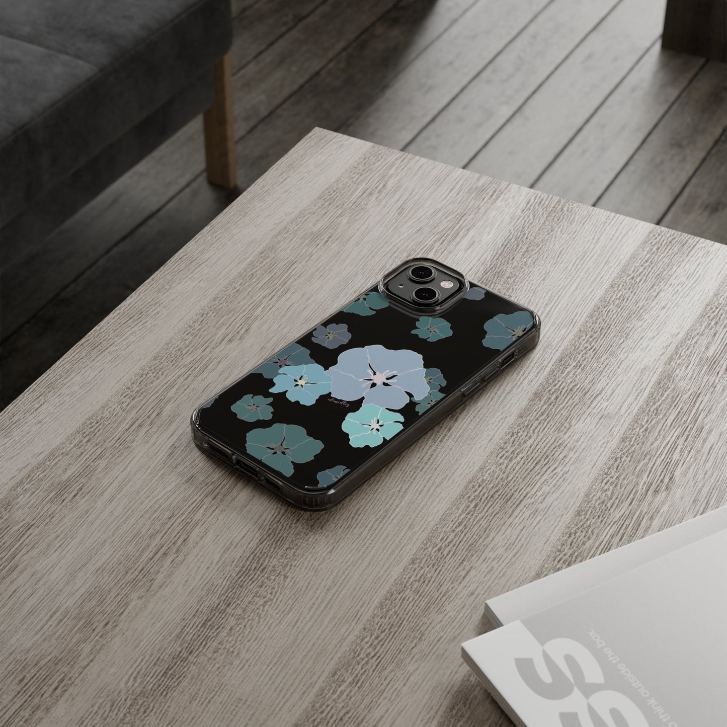 Ilima Flowers Blue CLEAR Case