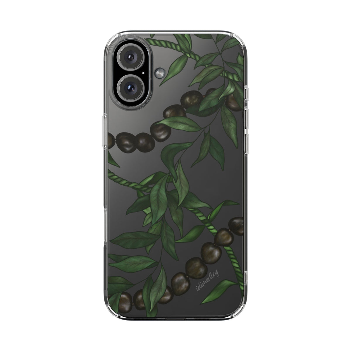 Kukui Nut, Maile and Ti Leaf Lei CLEAR Case