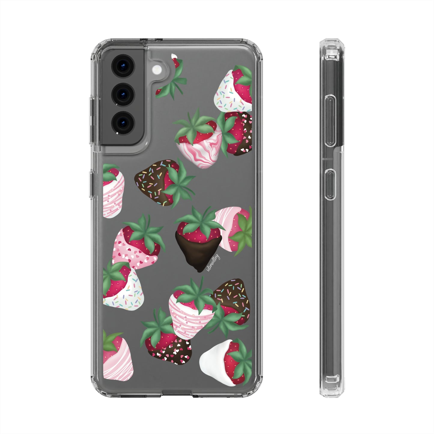 Strawberry Dipped Confections CLEAR Case