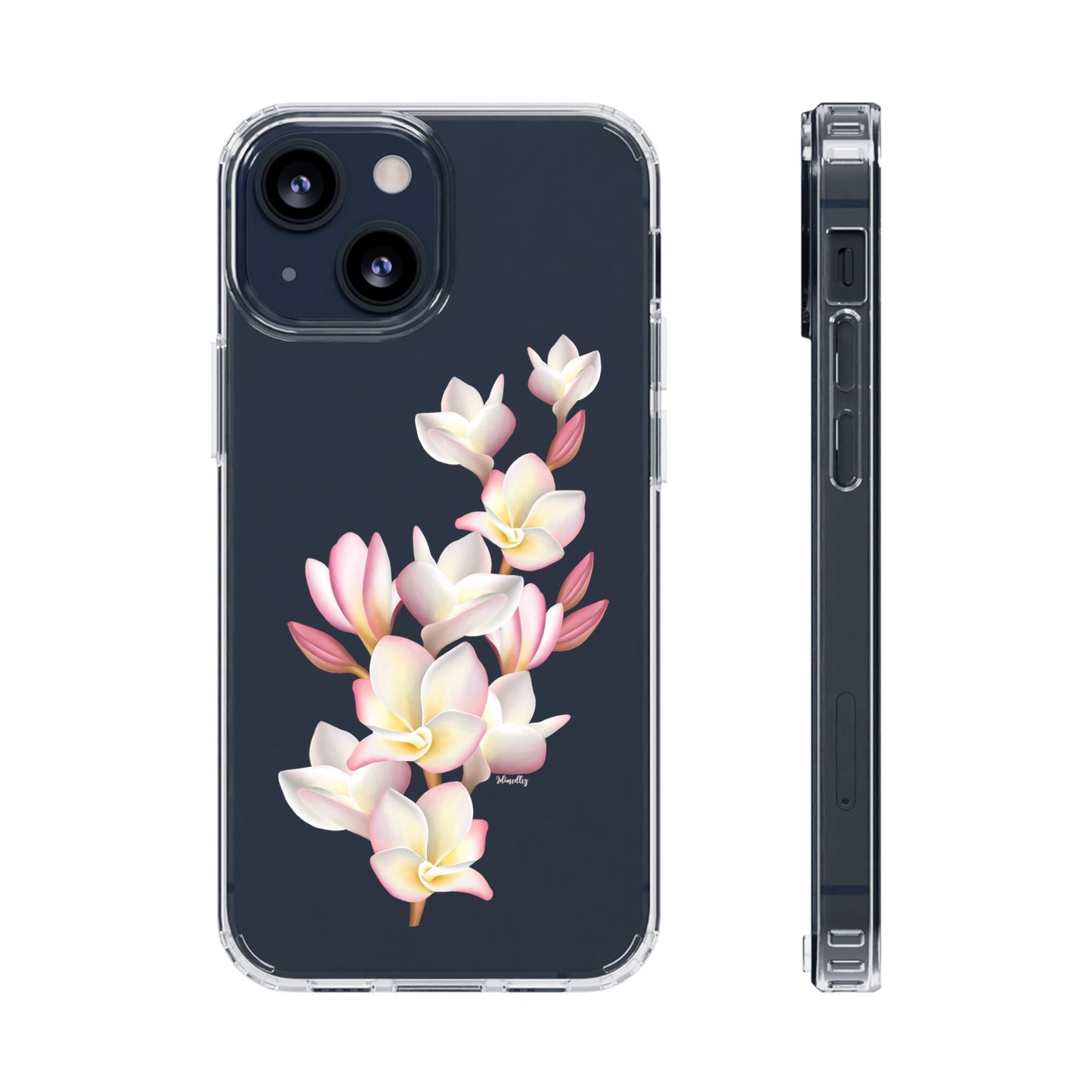 Pink Plumeria Cluster CLEAR Case