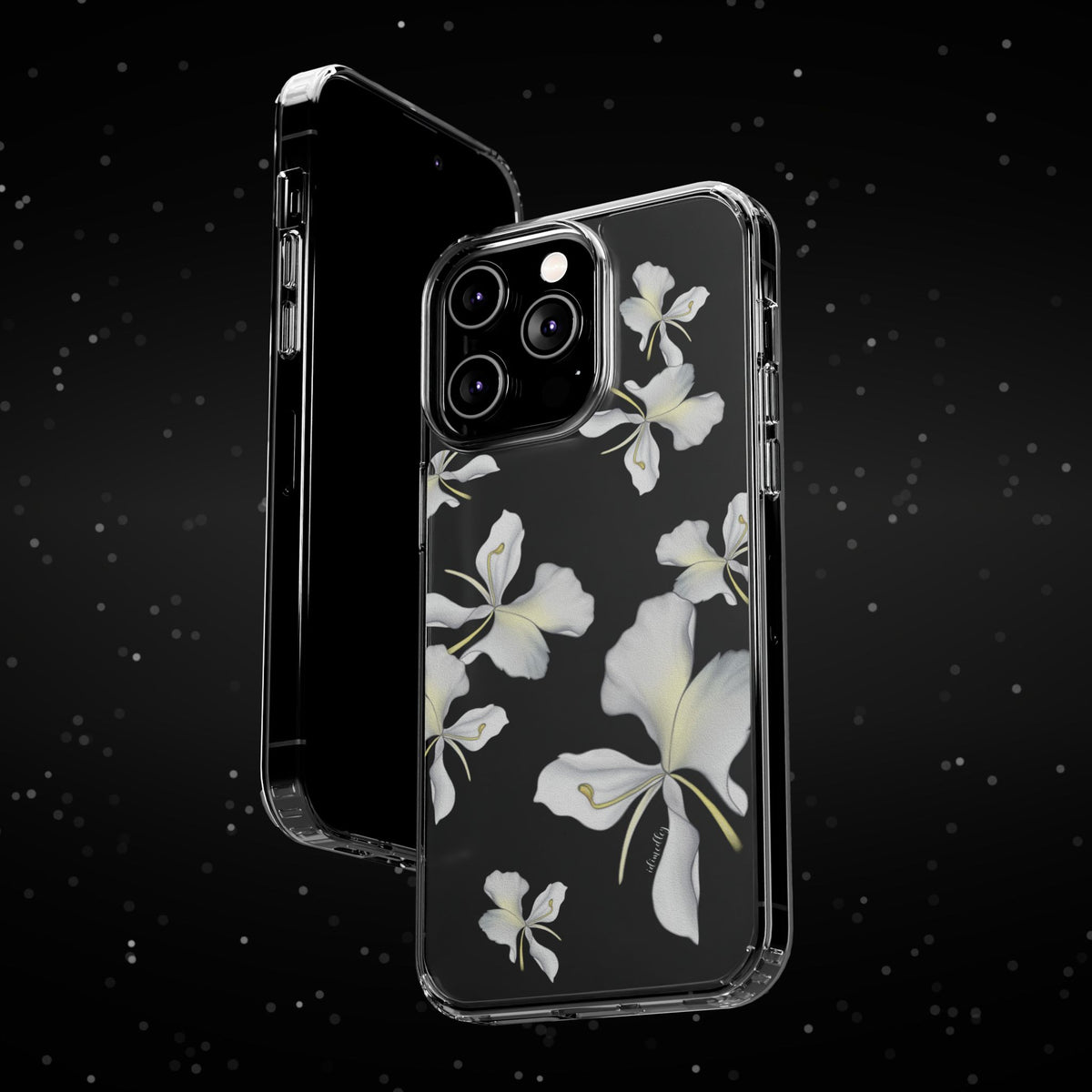 Awapuhi Butterfly Ginger Falling Flowers CLEAR Case