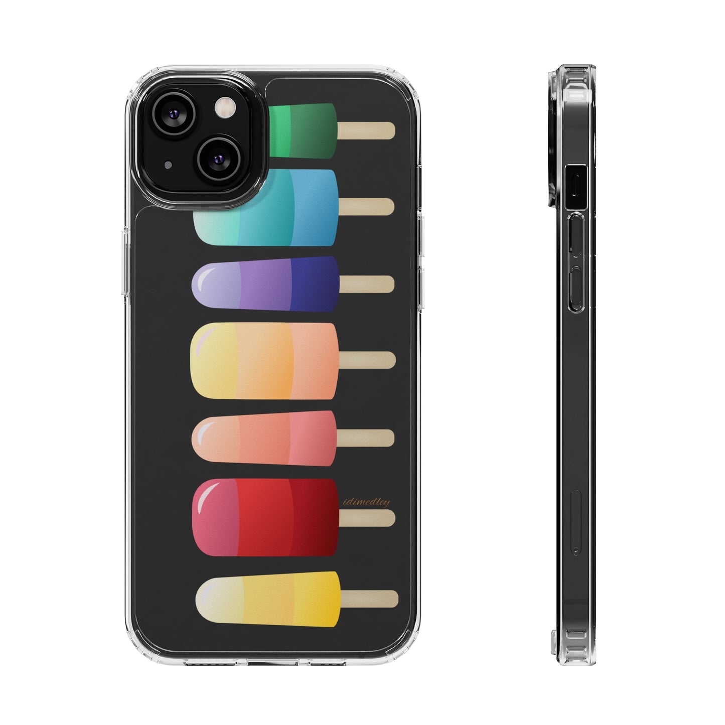 Rainbow Popsicles CLEAR Case