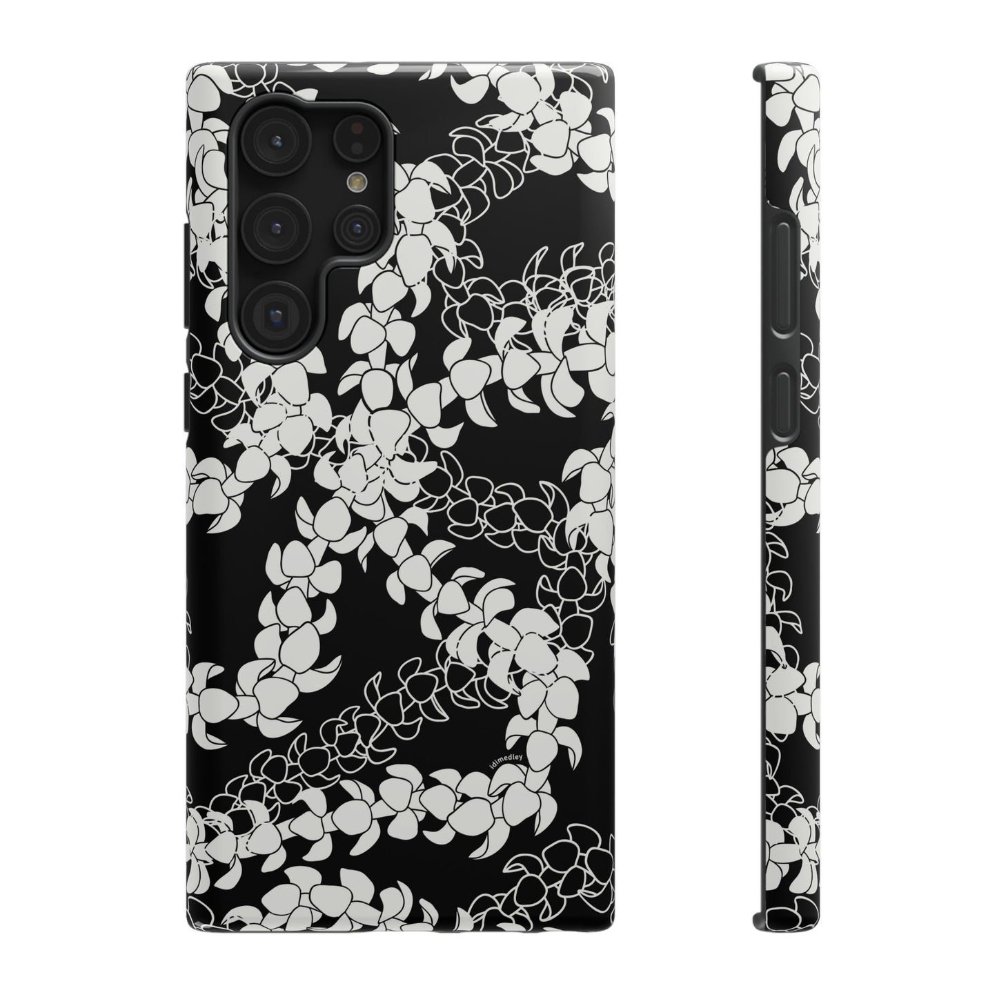 Puakenikeni Curvilinear Lei (Black)
