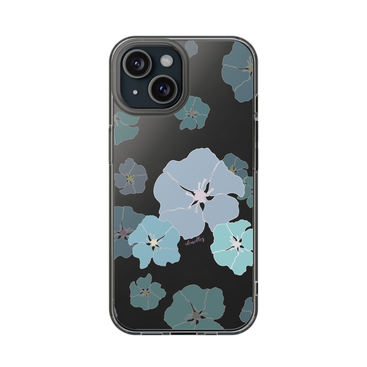 Ilima Flowers Blue CLEAR Case