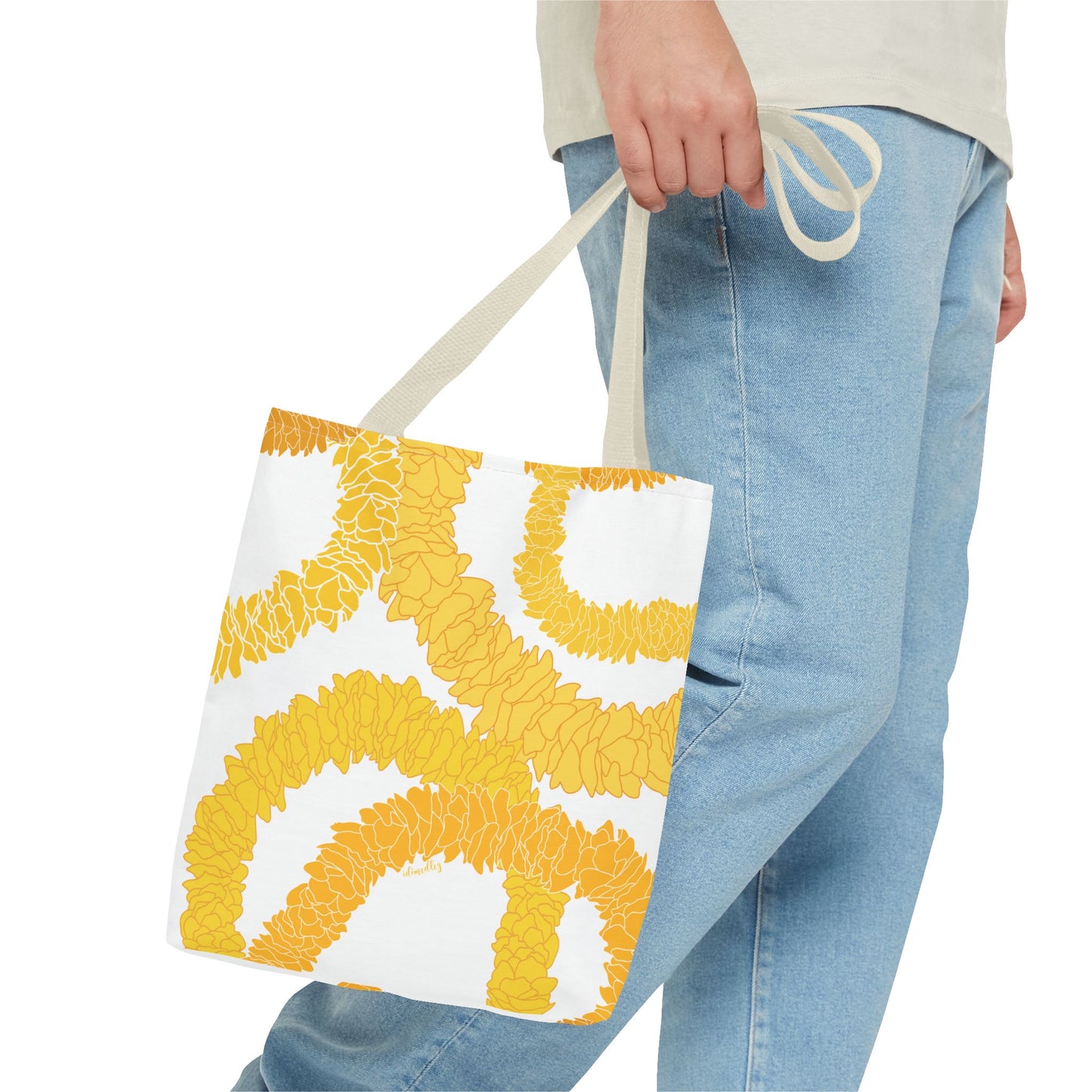 Tote Bag- Ilima Lei (White)