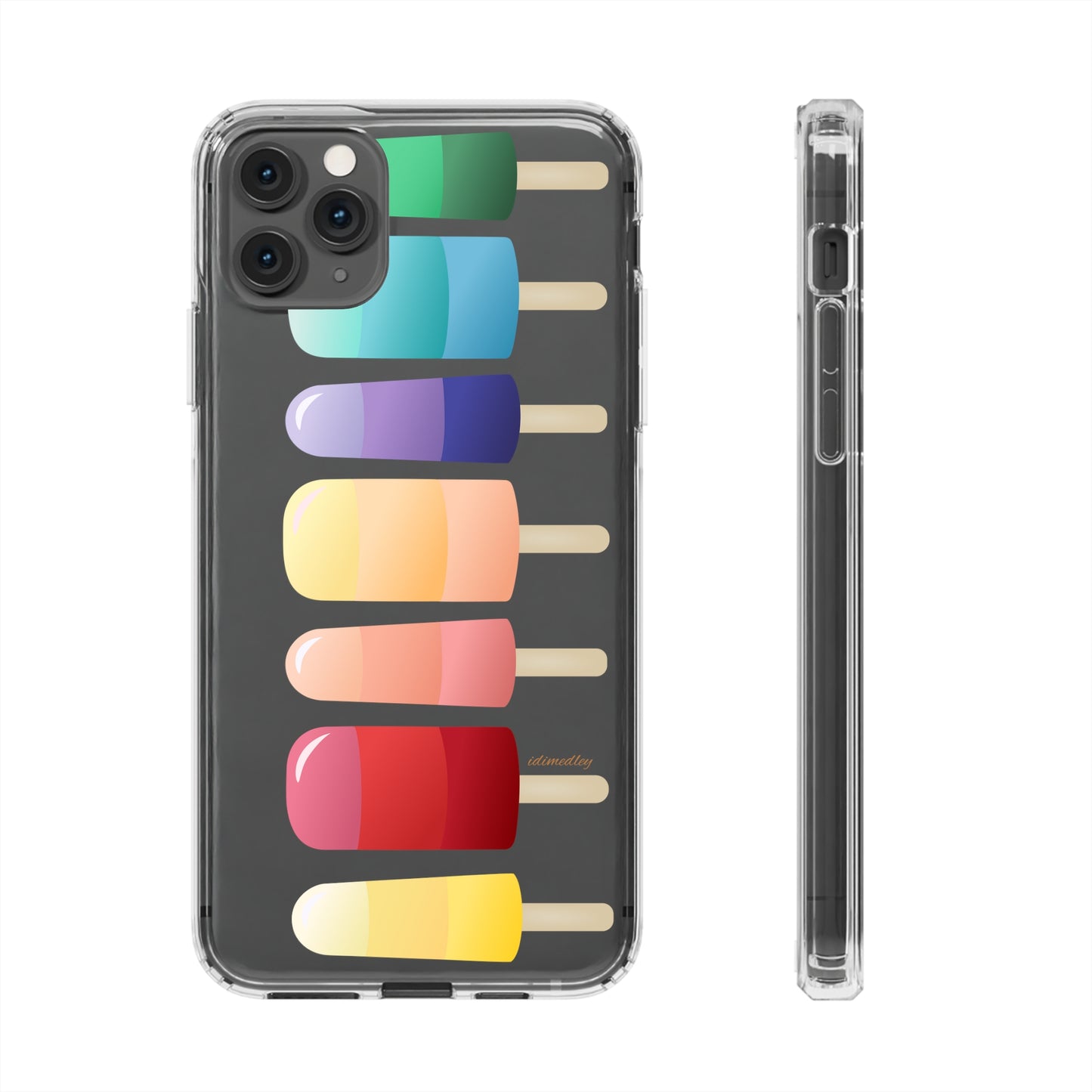 Rainbow Popsicles CLEAR Case