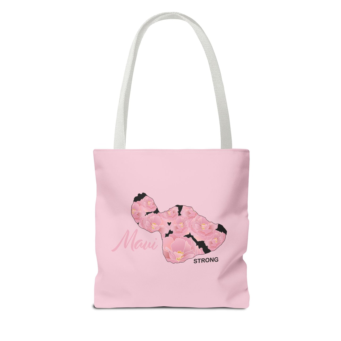 Tote bag- Maui Strong Lokelani Island Pink and Black, Proceeds Donated for Lahaina Wildfire Relief