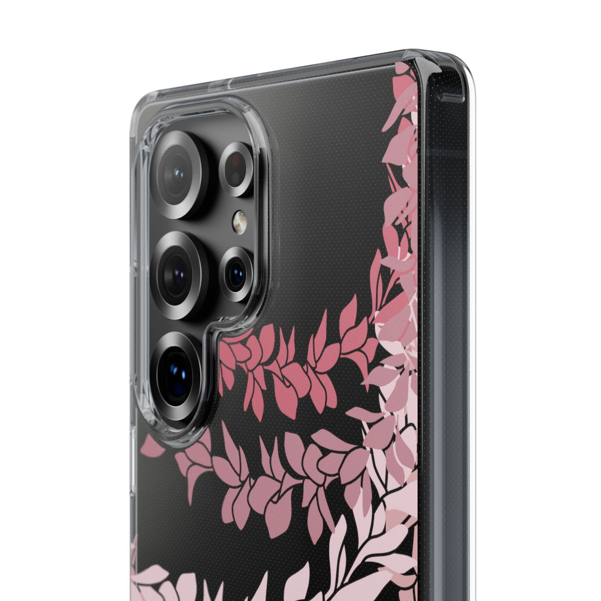 Plumeria Lei in Color Me Pinks CLEAR Case