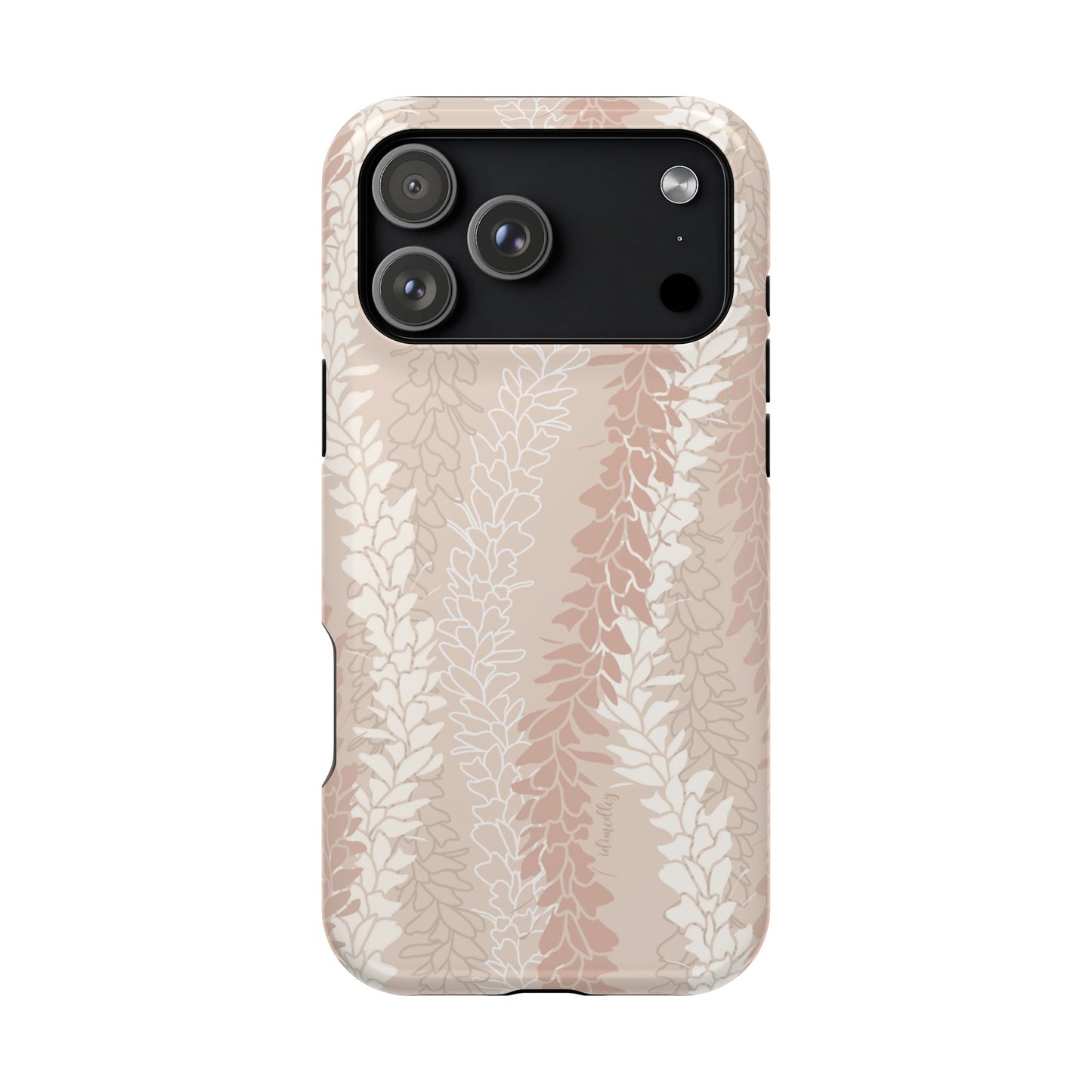 White Ginger Lei Kisses in Peach, MAGSAFE