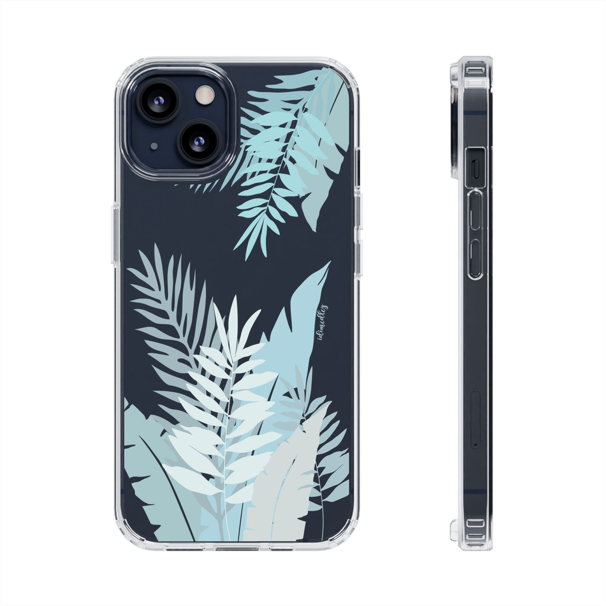 Whispering Leaves (Blue) CLEAR Case
