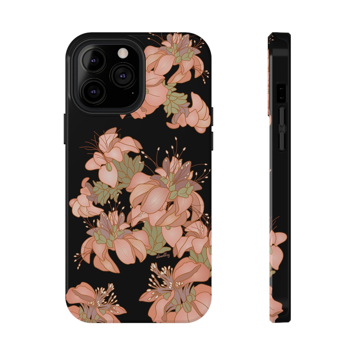 Wili Wili Flowers (Black)