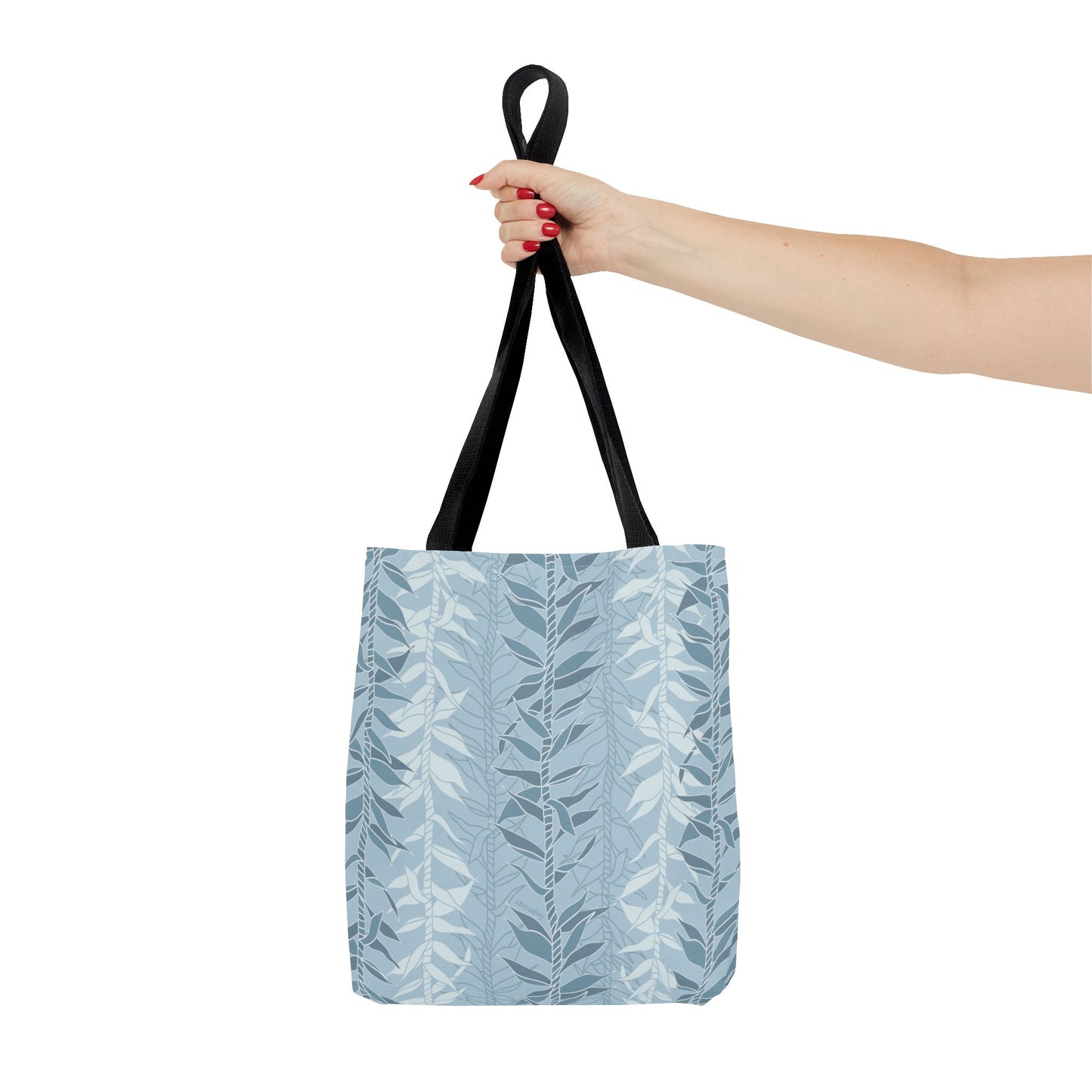 Tote bag- Ti Leaf Lucky Leis (Steel Blue)