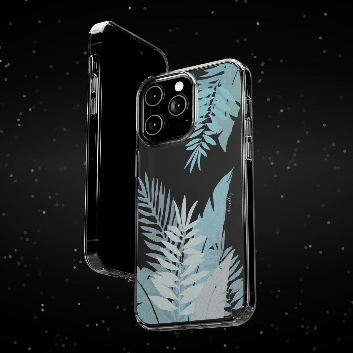 Whispering Leaves (Blue) CLEAR Case