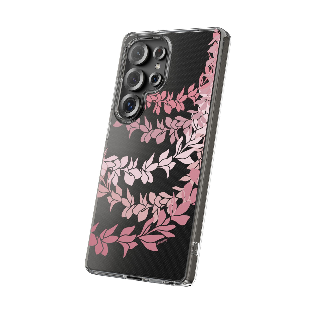Plumeria Lei in Color Me Pinks CLEAR Case